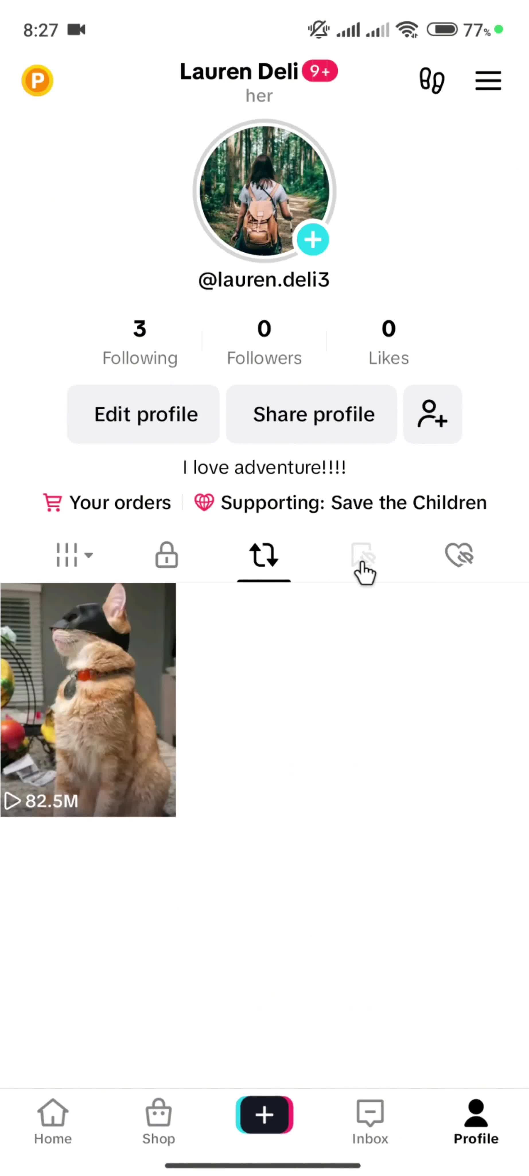 General browsing on TikTok video thumbnail