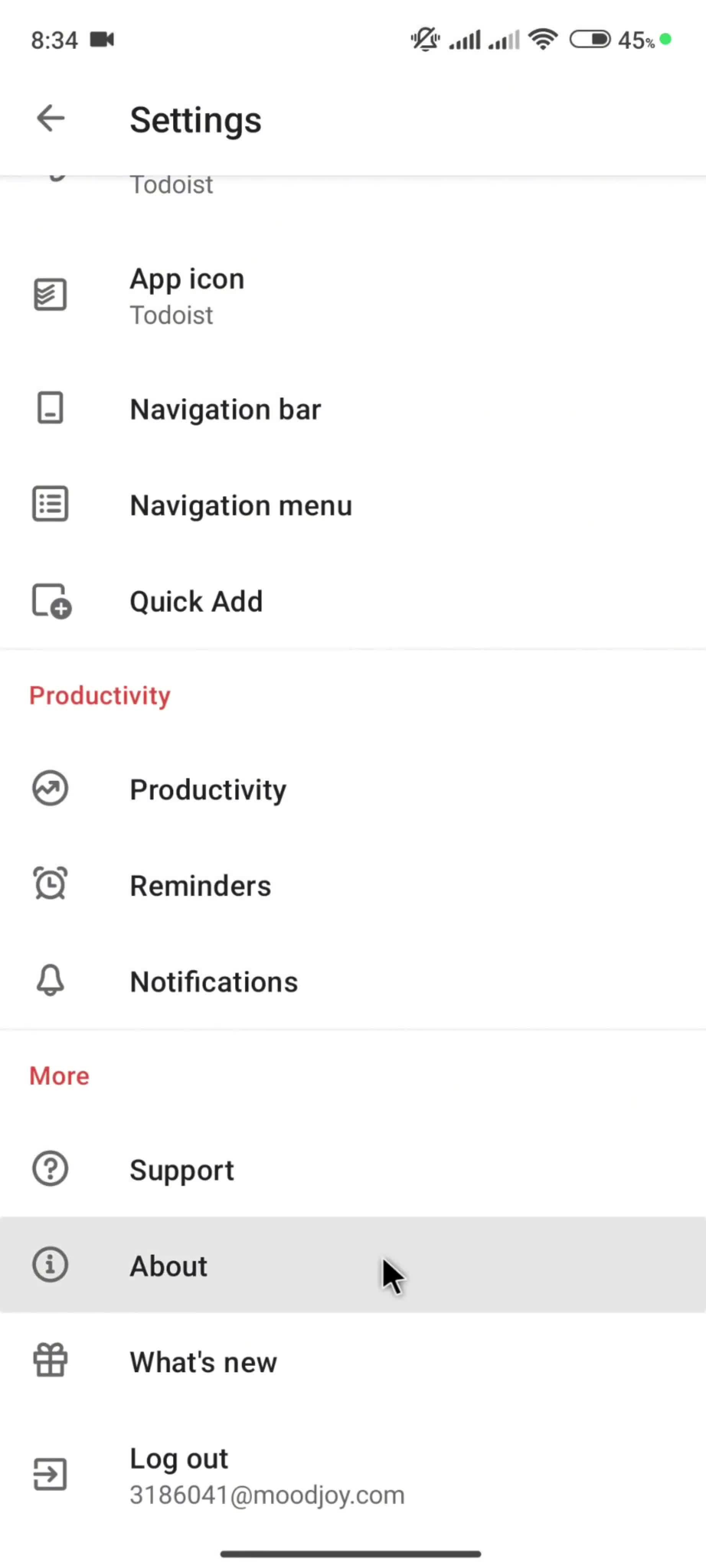 General browsing screenshot