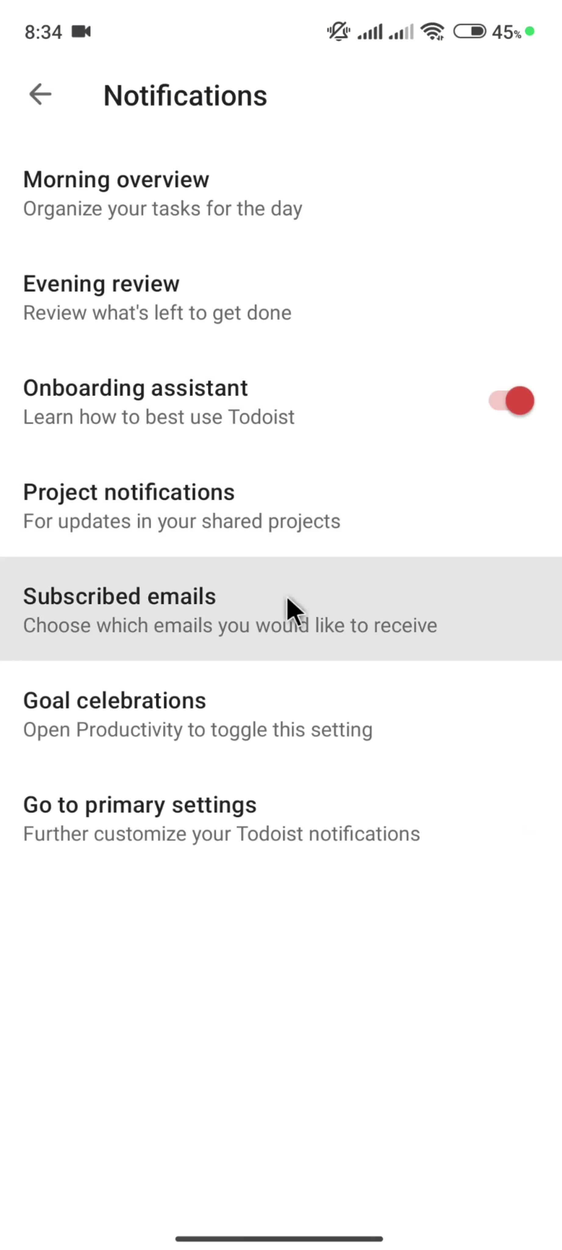 General browsing screenshot