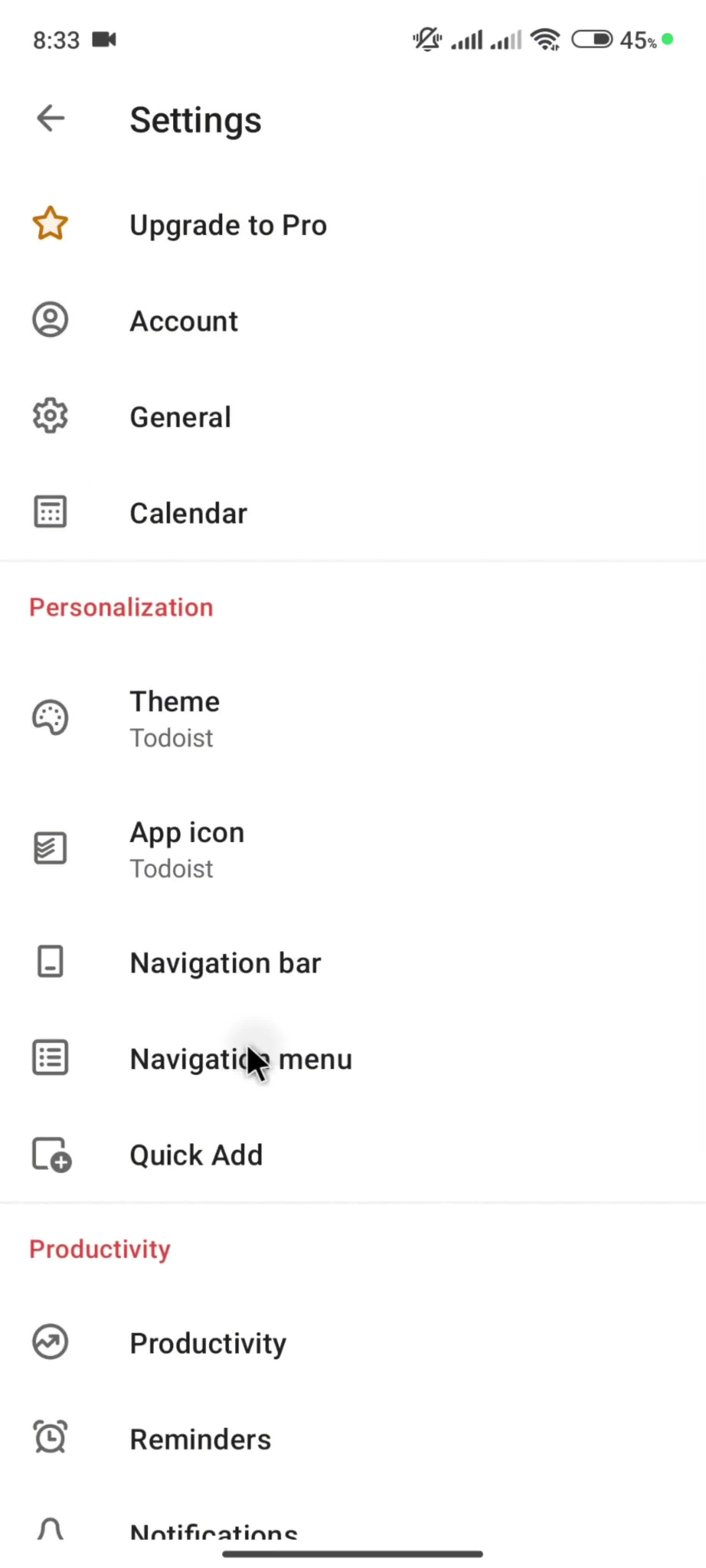General browsing screenshot