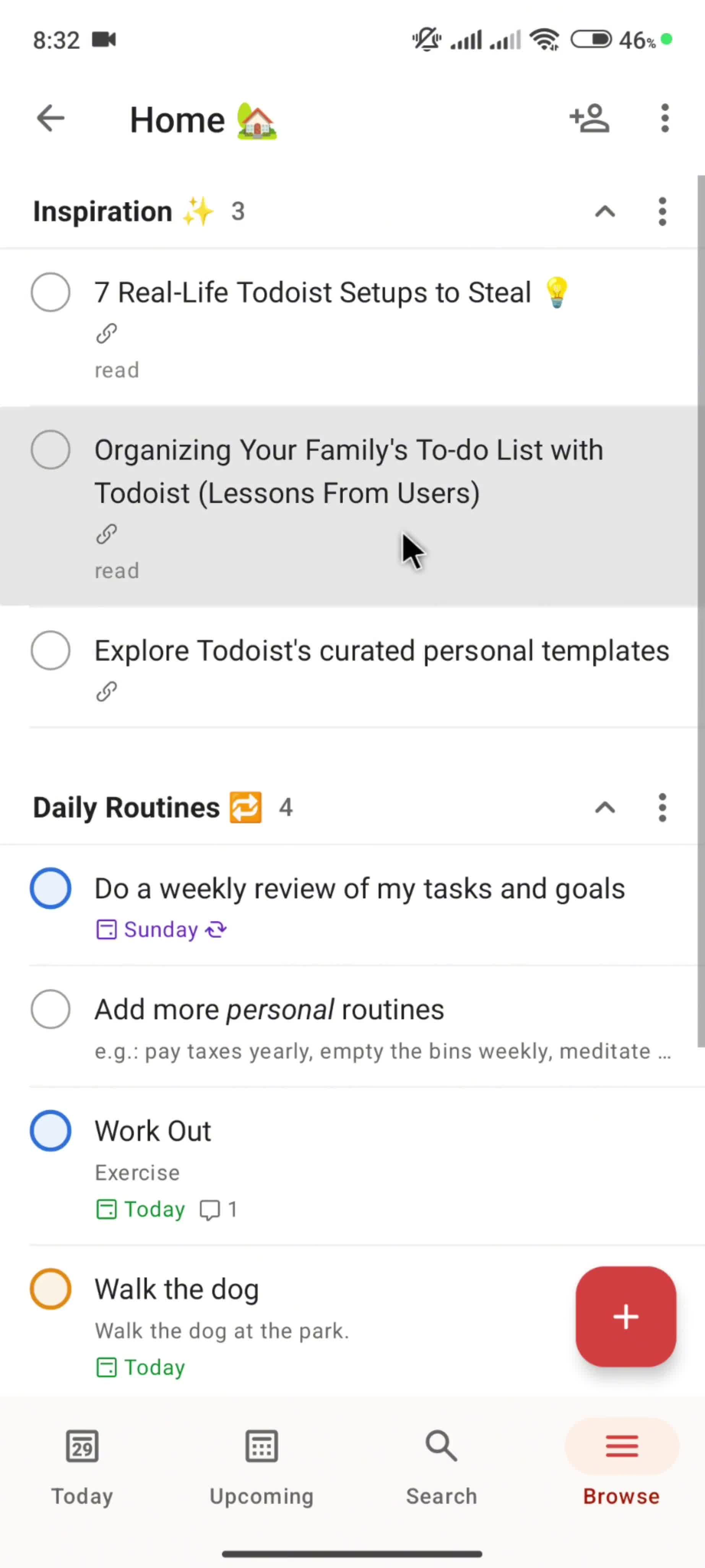 General browsing screenshot