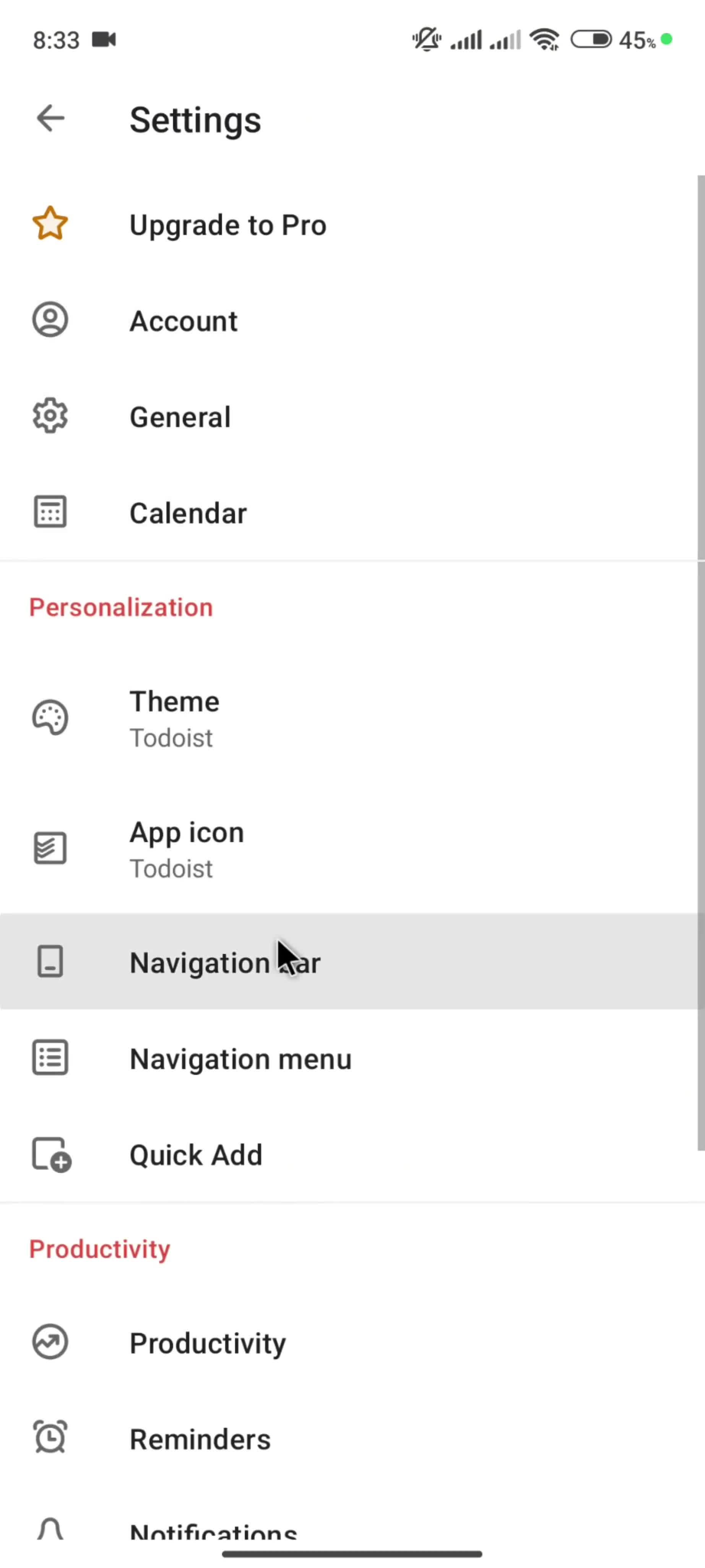 General browsing screenshot