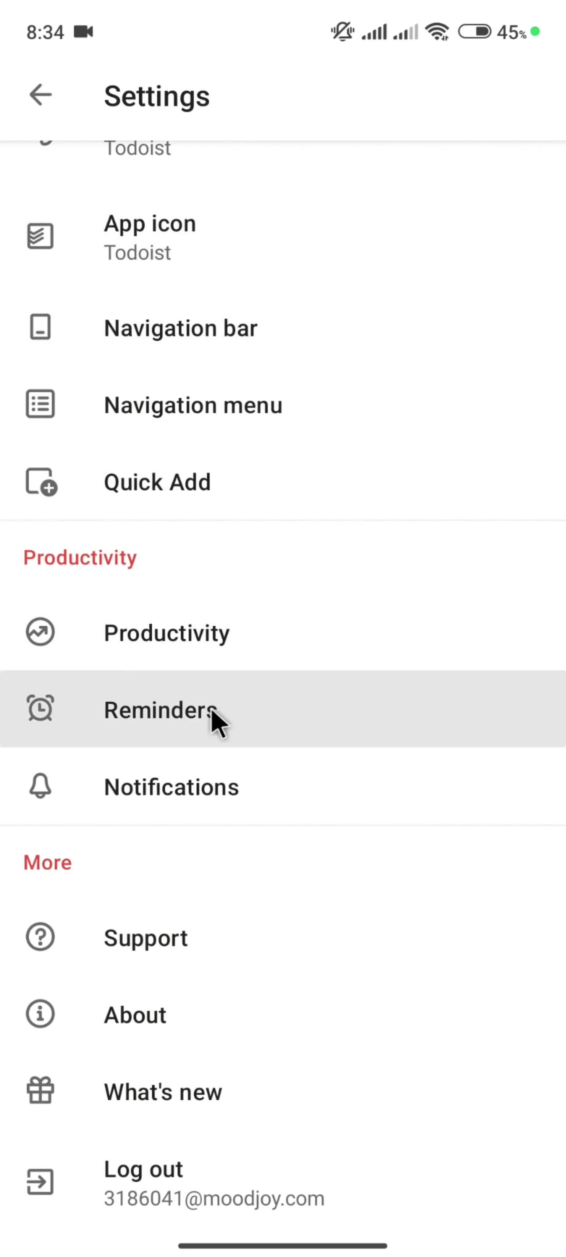 General browsing screenshot