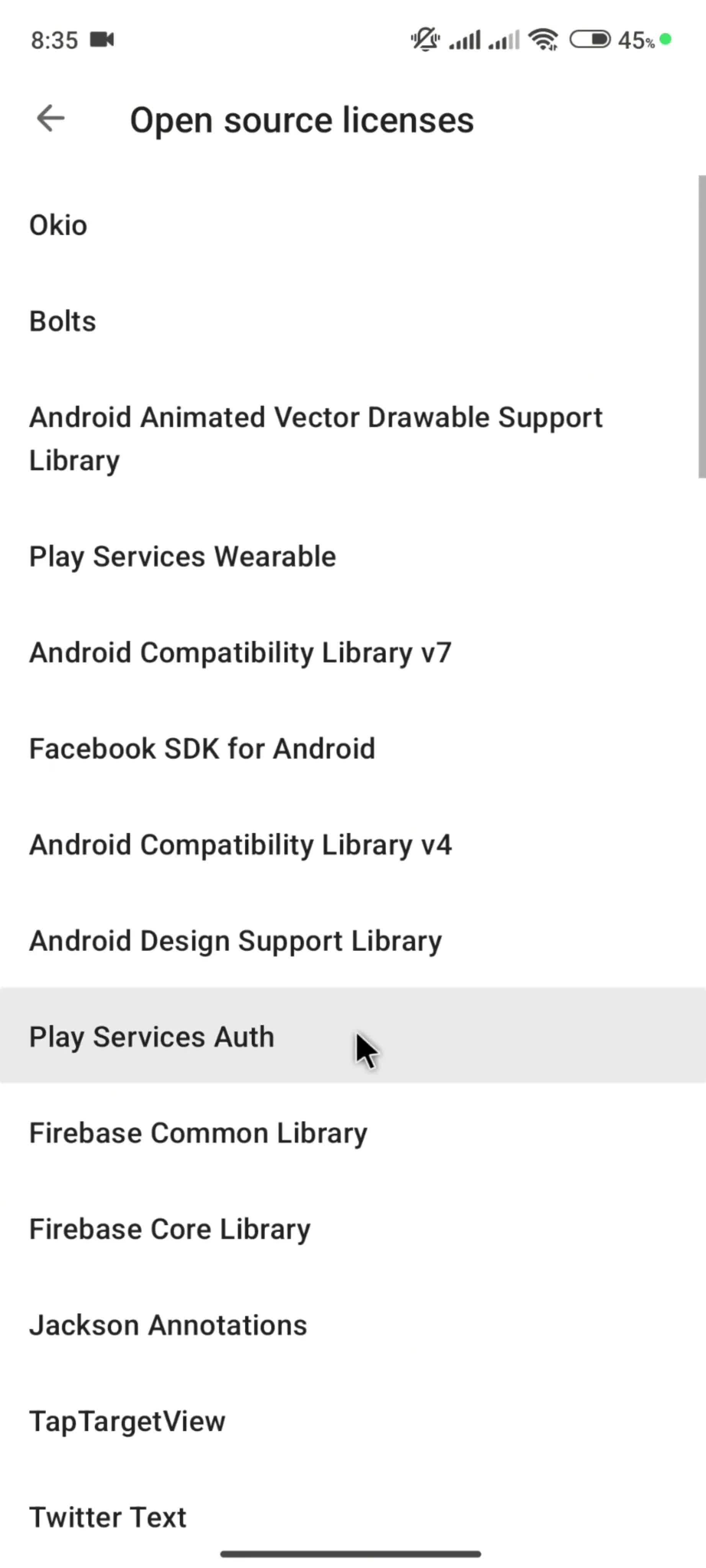 General browsing screenshot