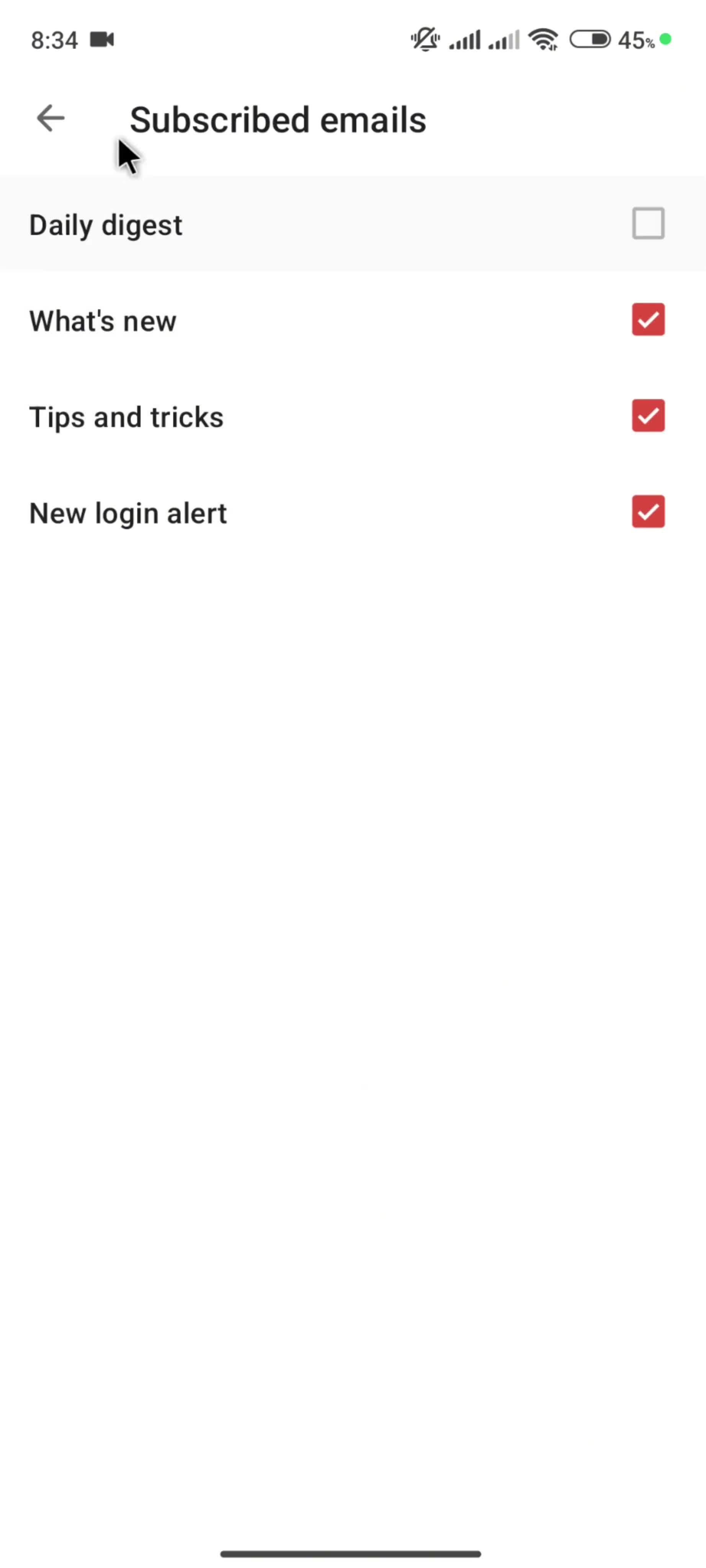 General browsing screenshot