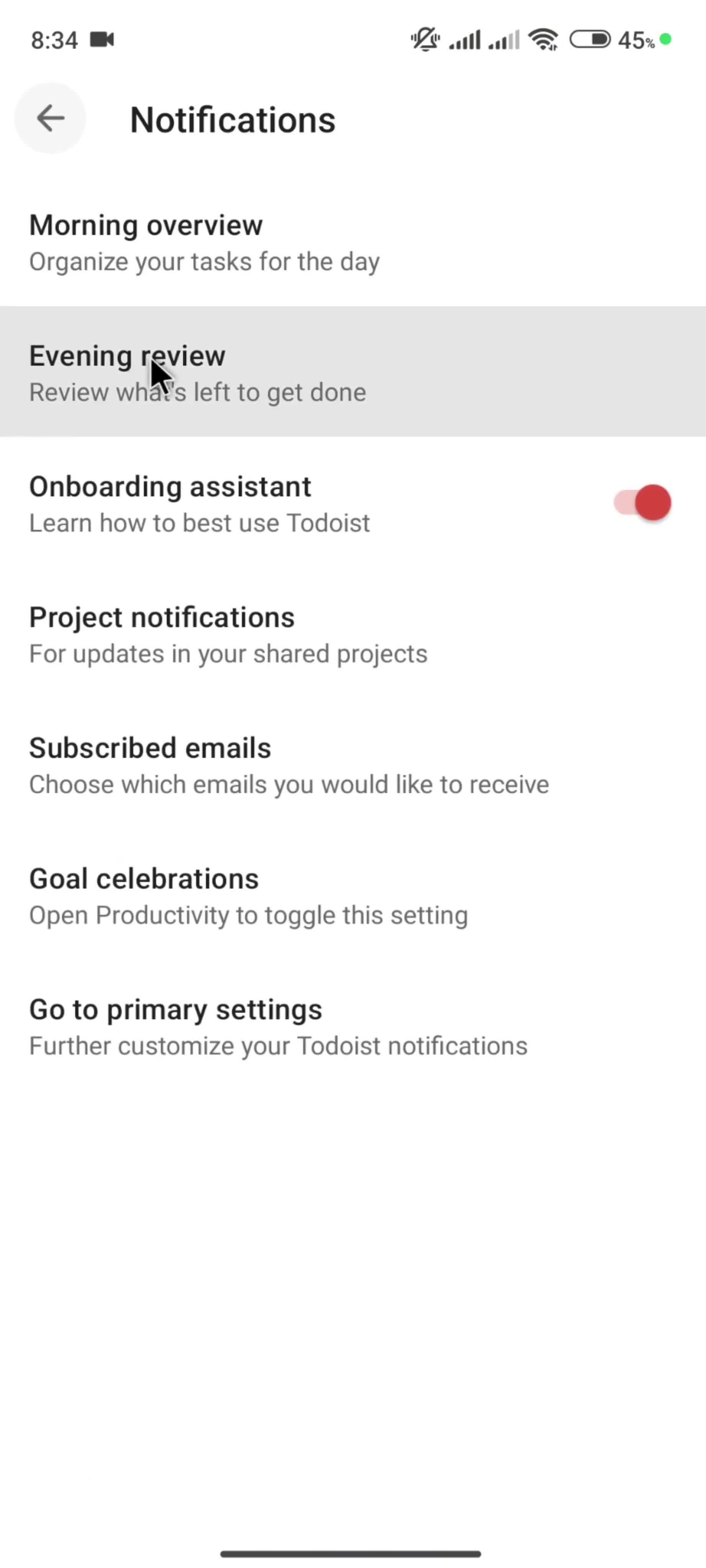 General browsing screenshot