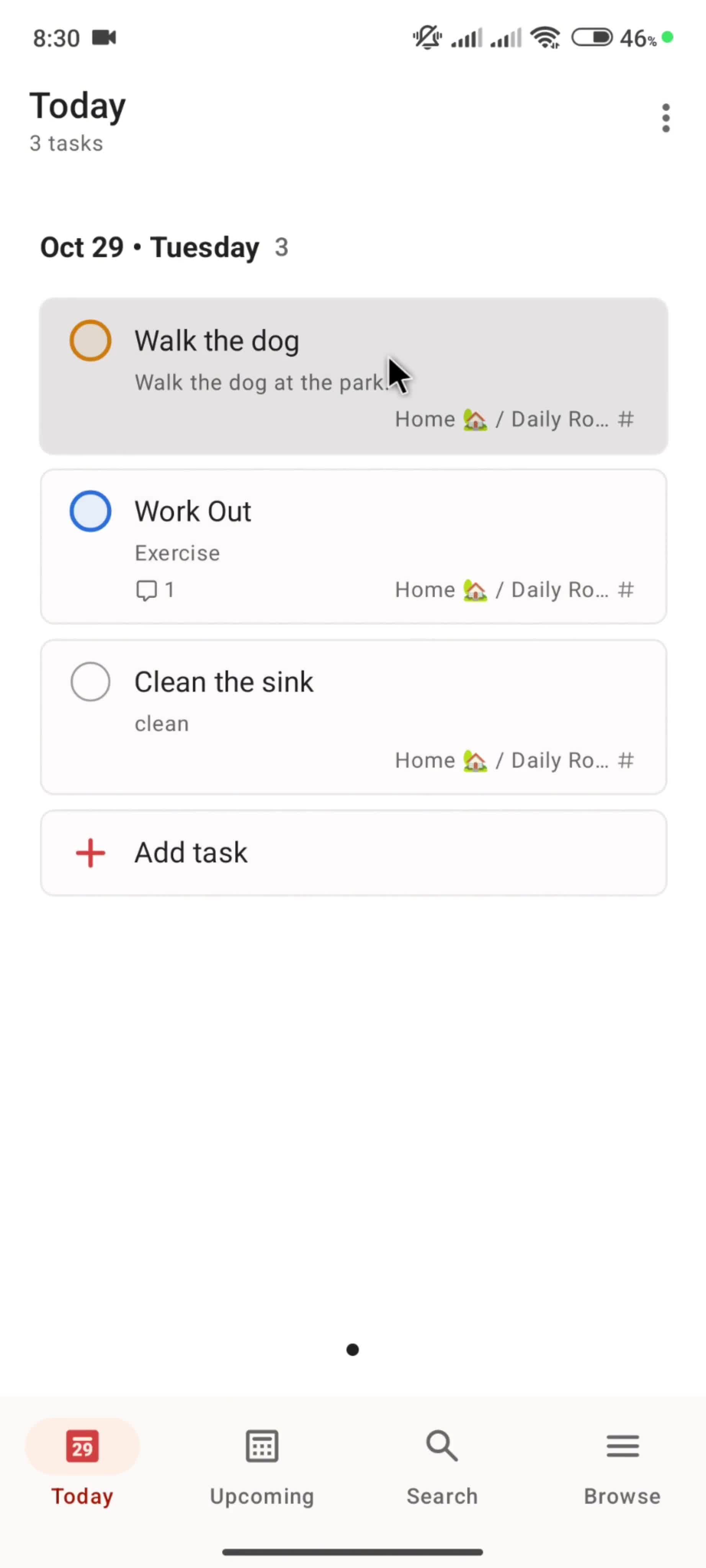 General browsing screenshot