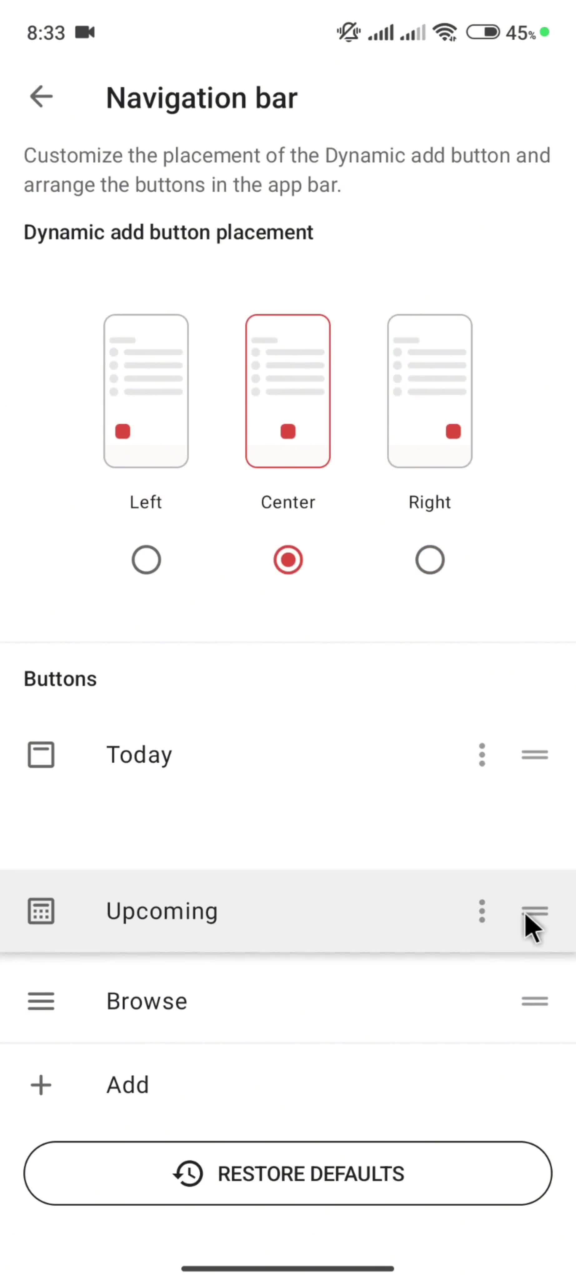 General browsing screenshot
