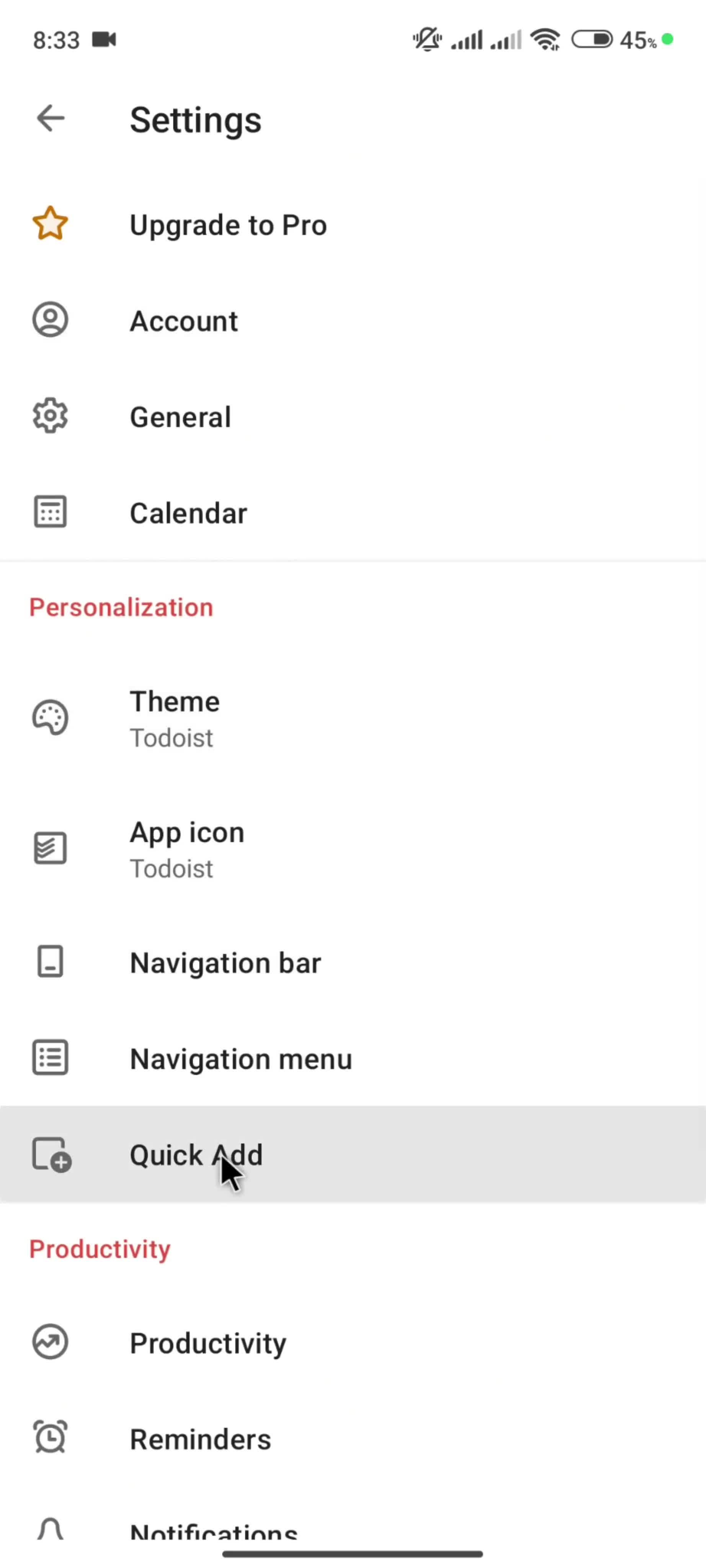 General browsing screenshot