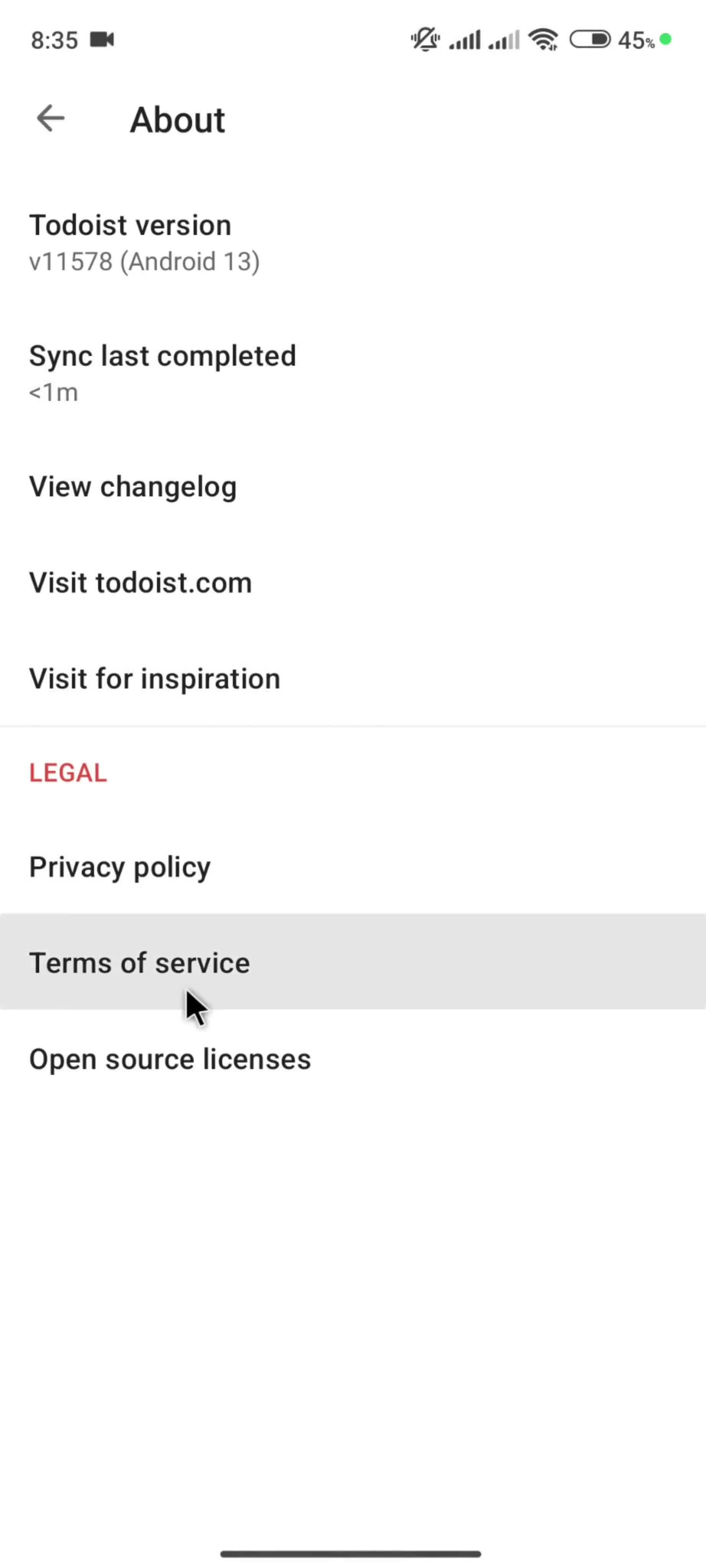 General browsing screenshot