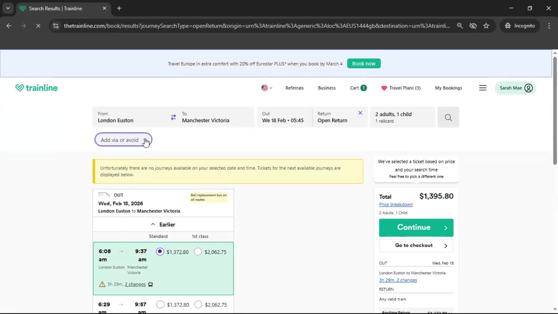 General browsing on Trainline video thumbnail