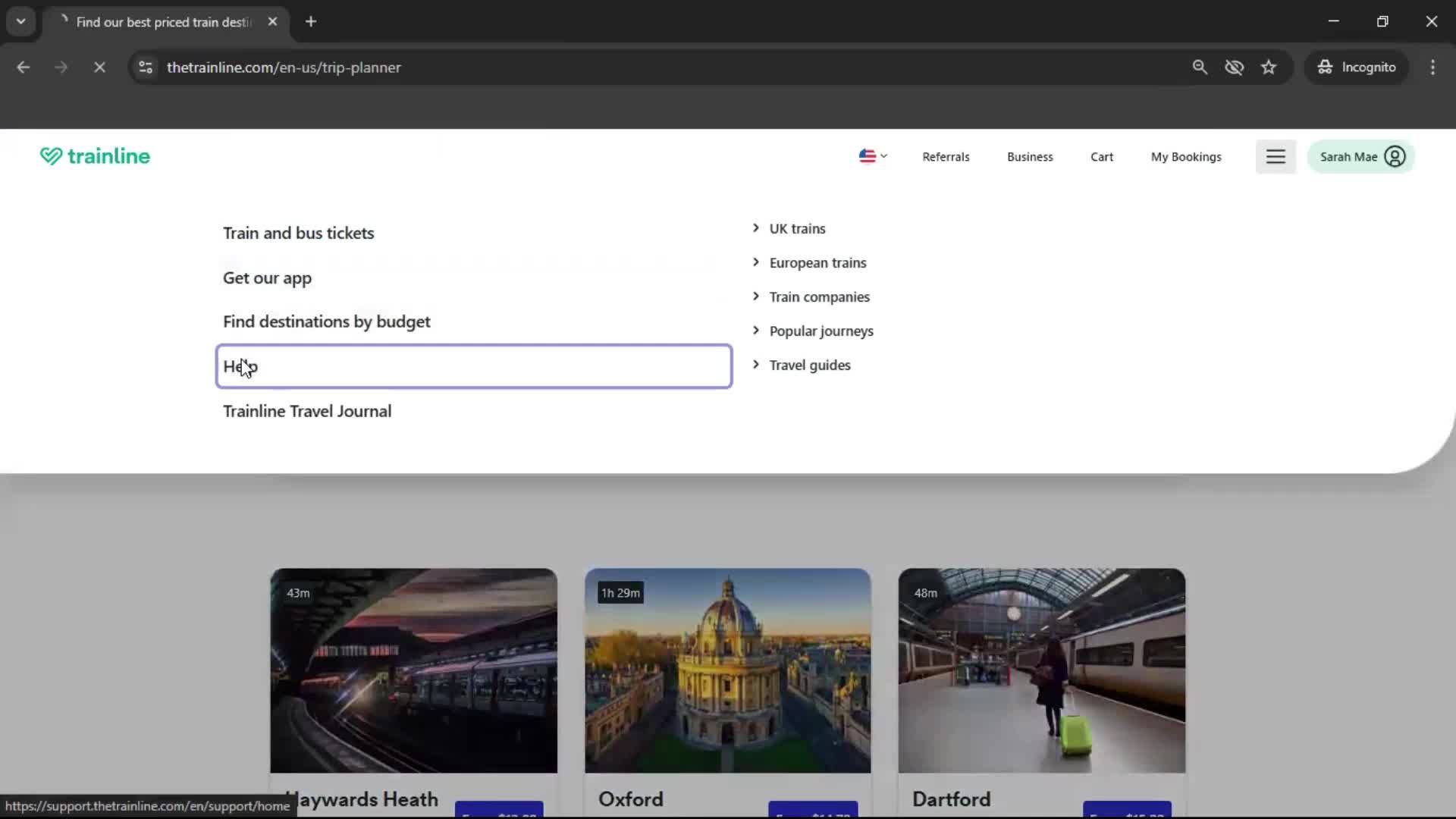 General browsing screenshot