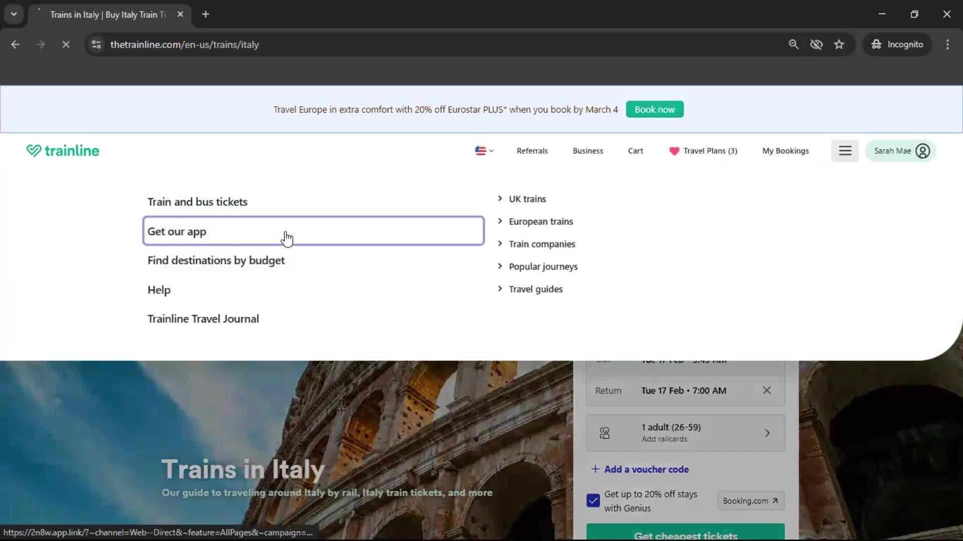 General browsing screenshot