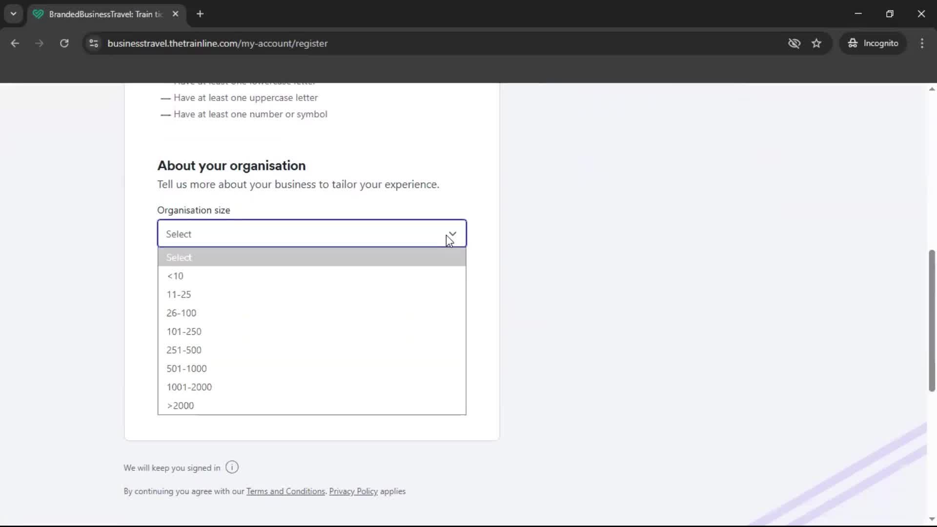 General browsing screenshot