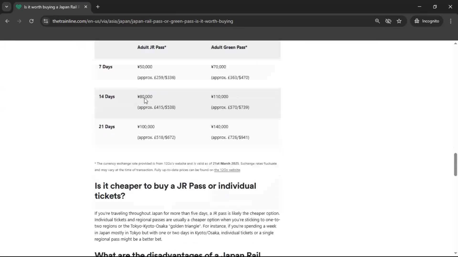 General browsing screenshot