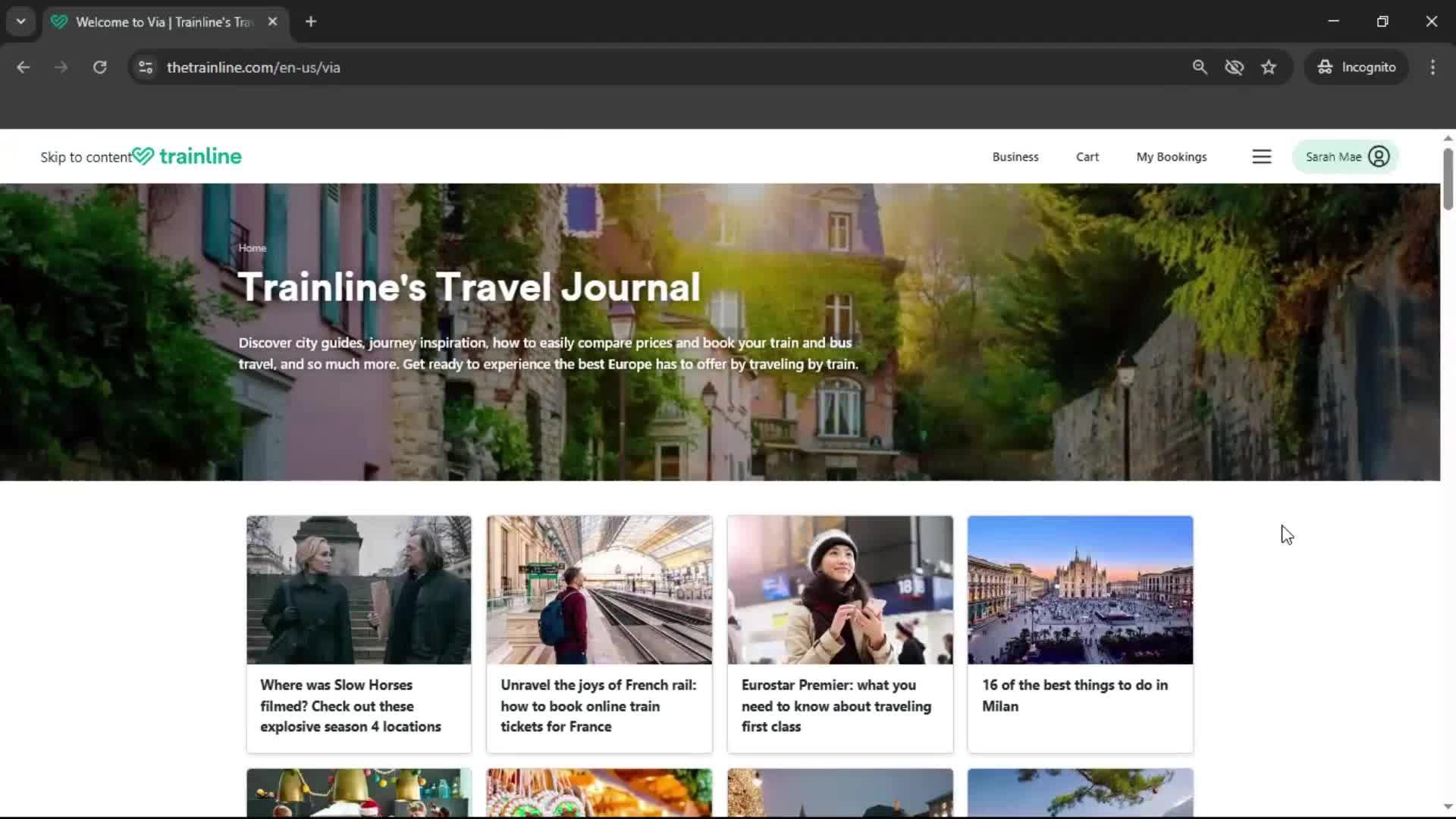 General browsing screenshot