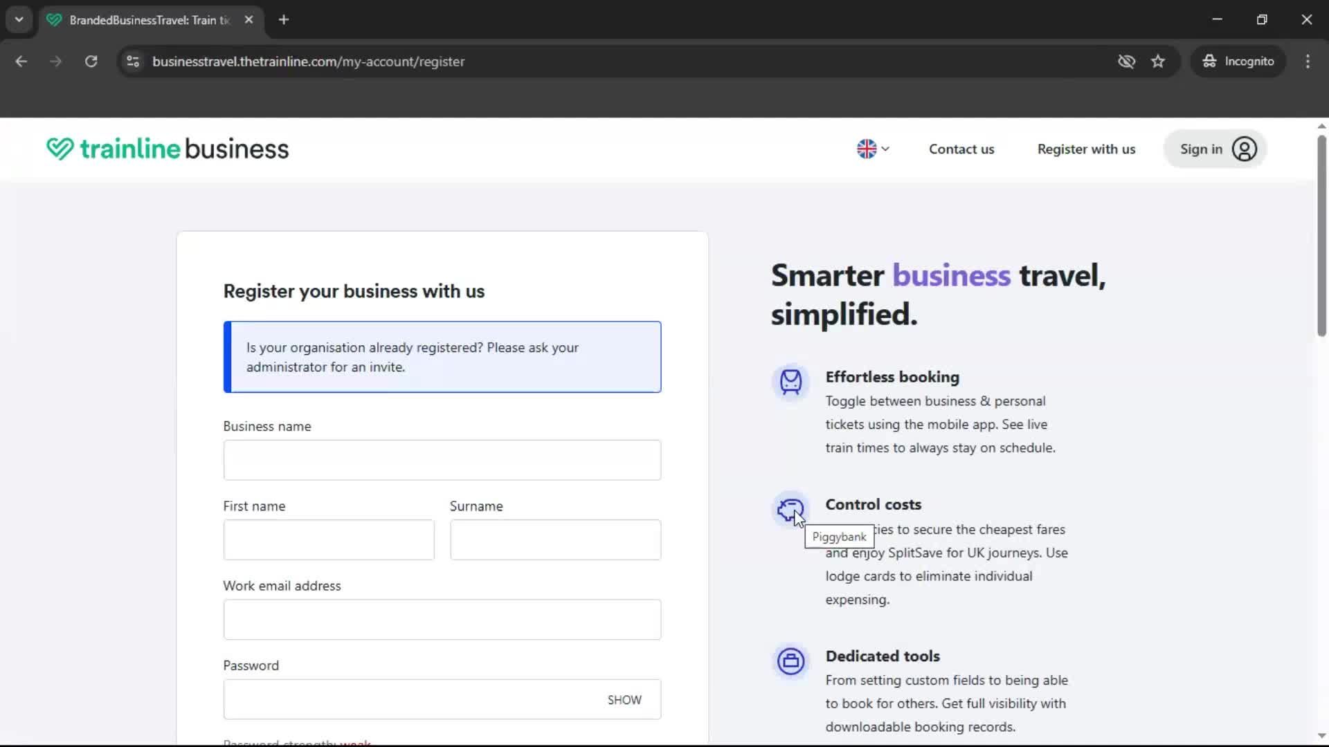 General browsing screenshot