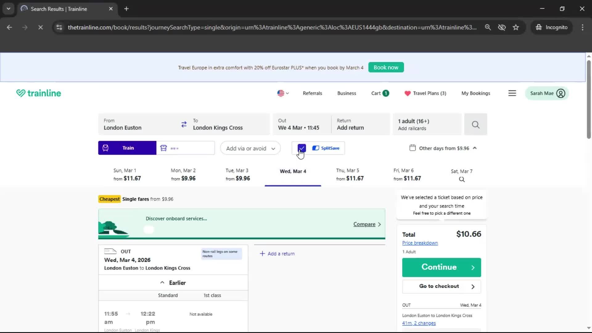 General browsing on Trainline video thumbnail