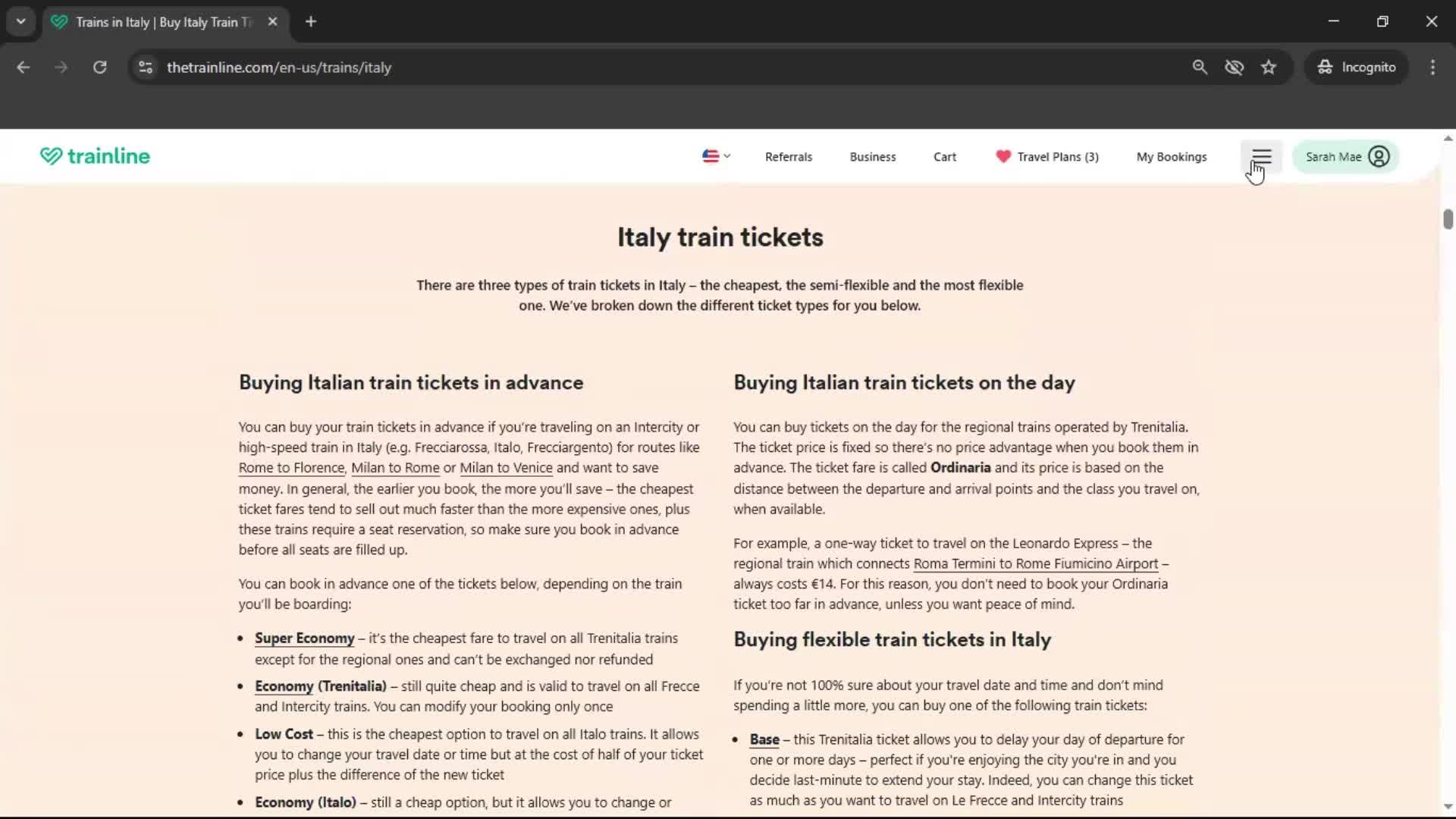 General browsing screenshot