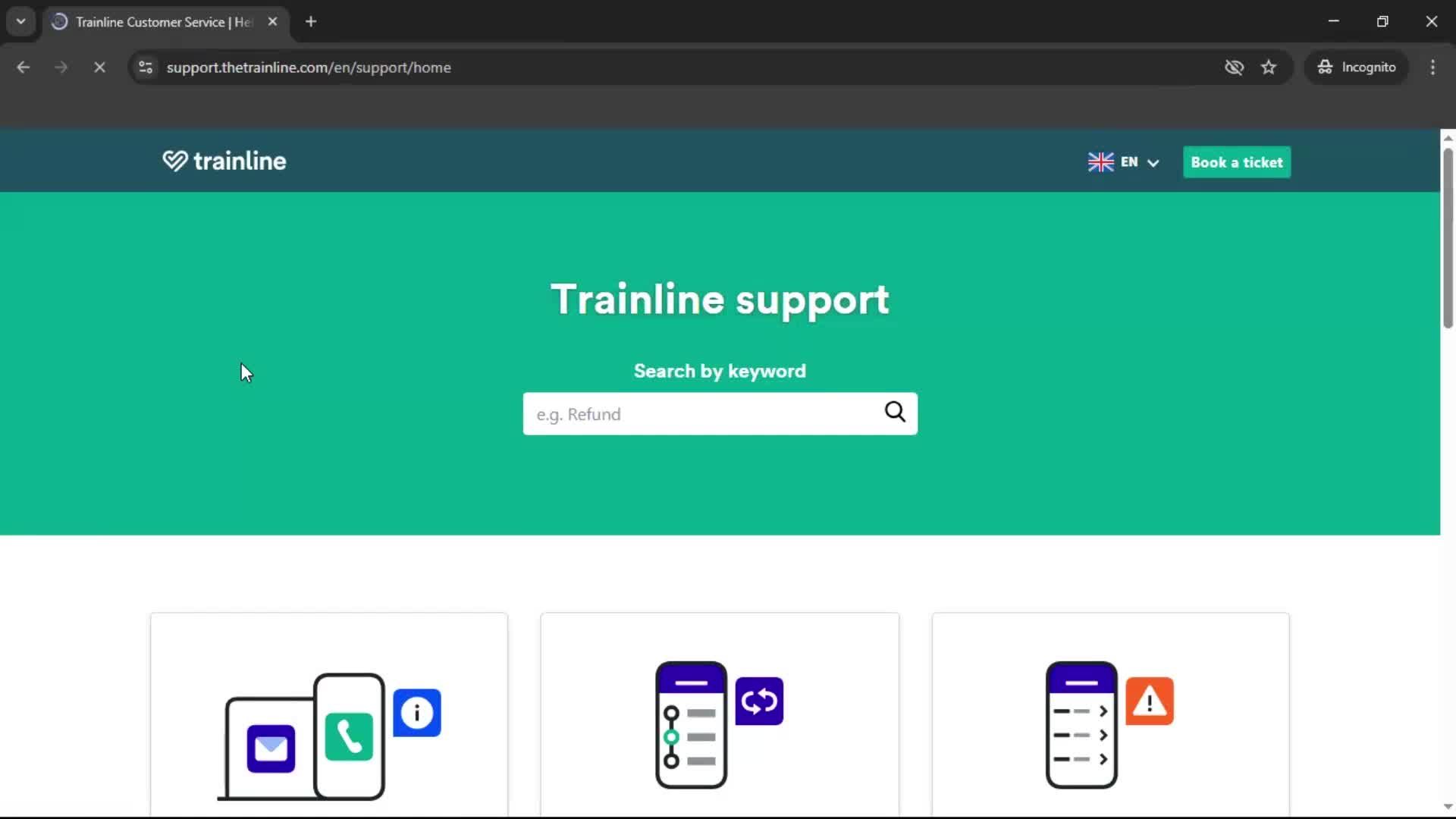 General browsing on Trainline video thumbnail