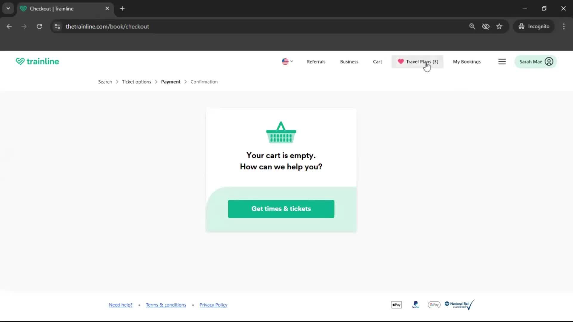 General browsing on Trainline video thumbnail