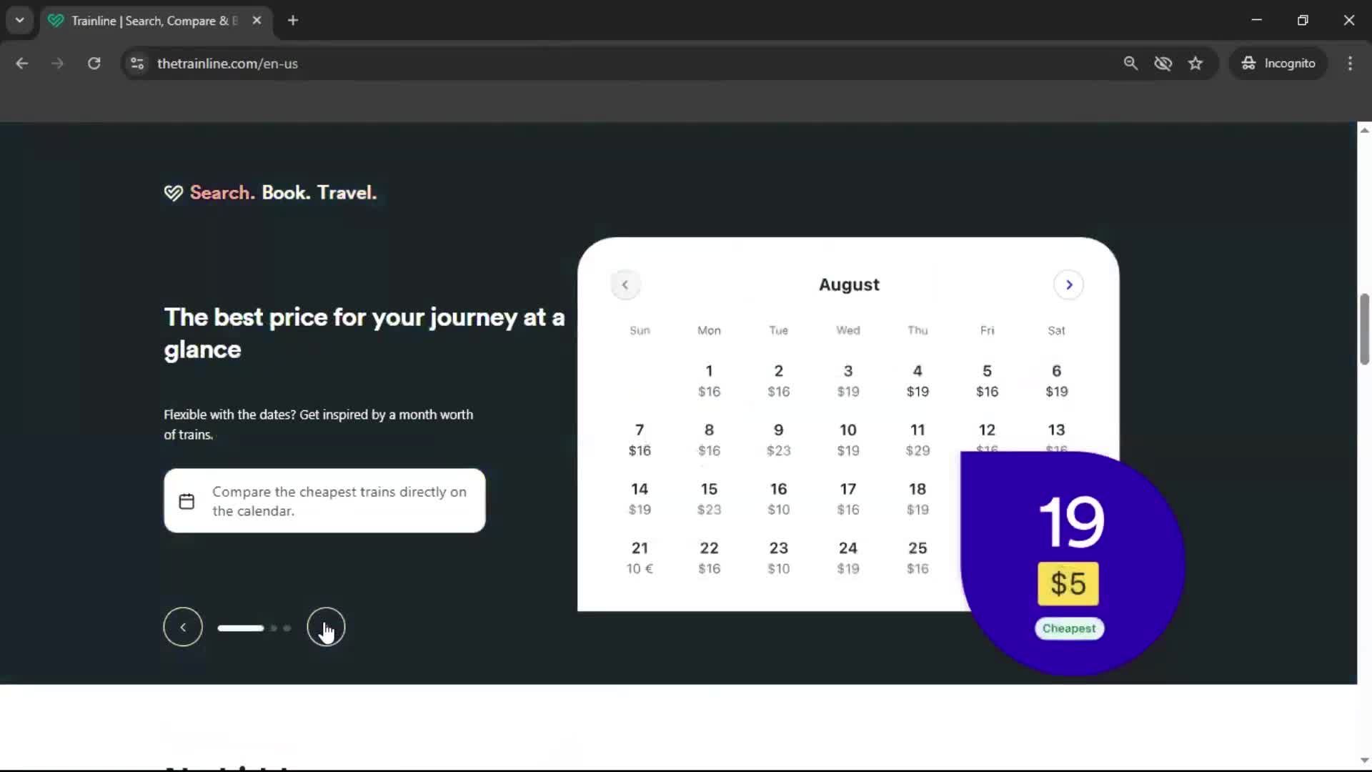 General browsing screenshot
