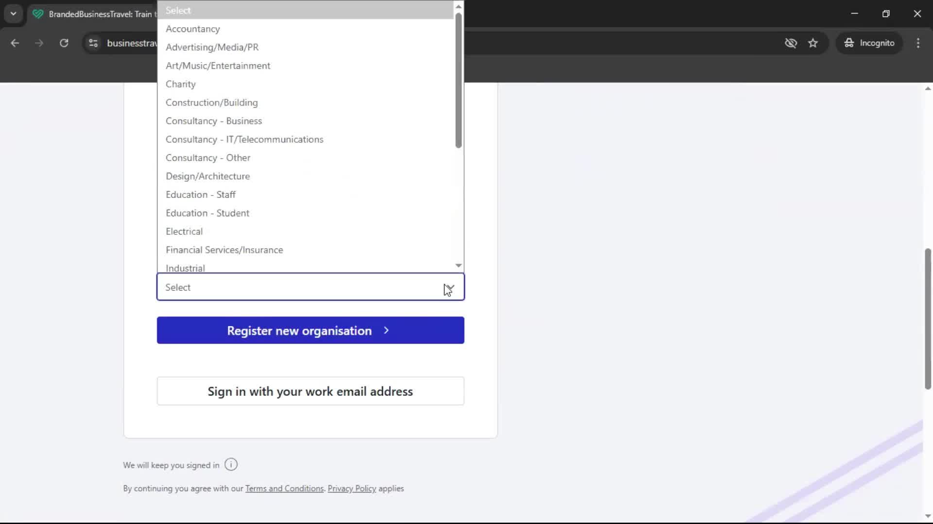 General browsing screenshot