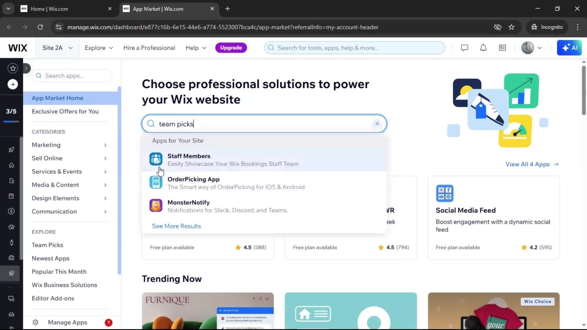General browsing screenshot