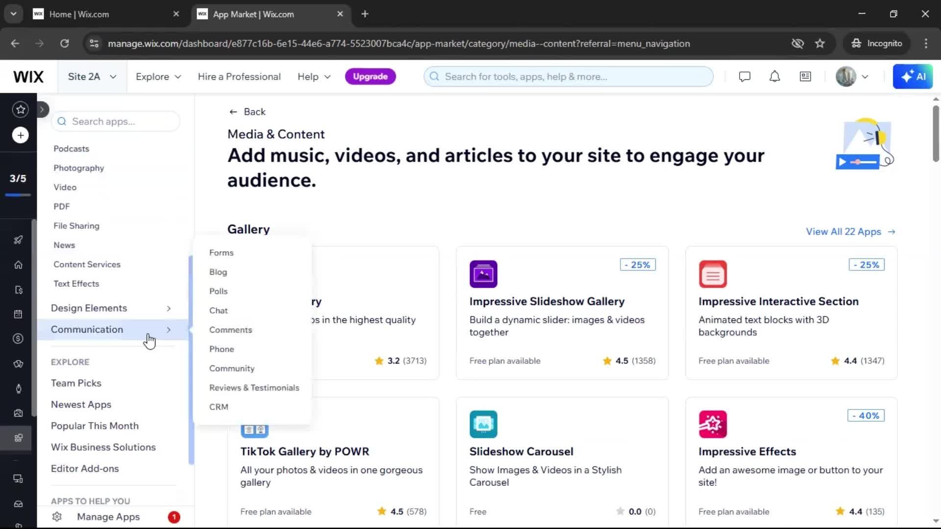 General browsing screenshot