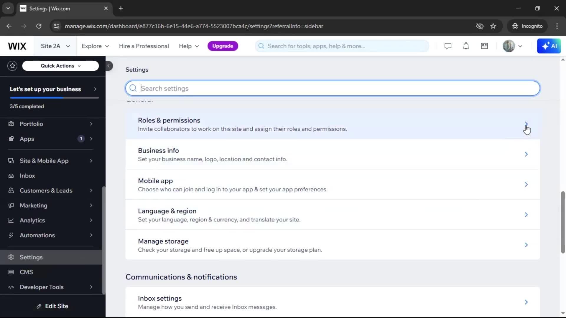 General browsing screenshot