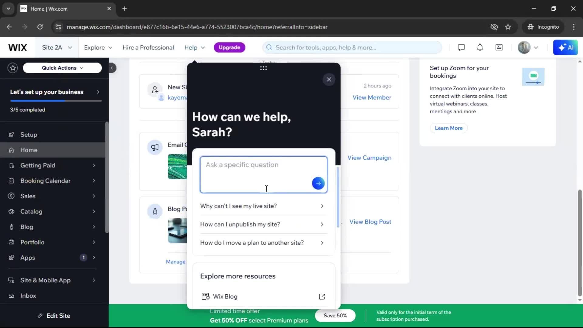 General browsing screenshot