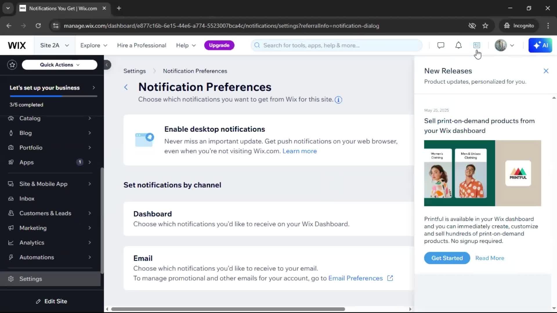 General browsing screenshot