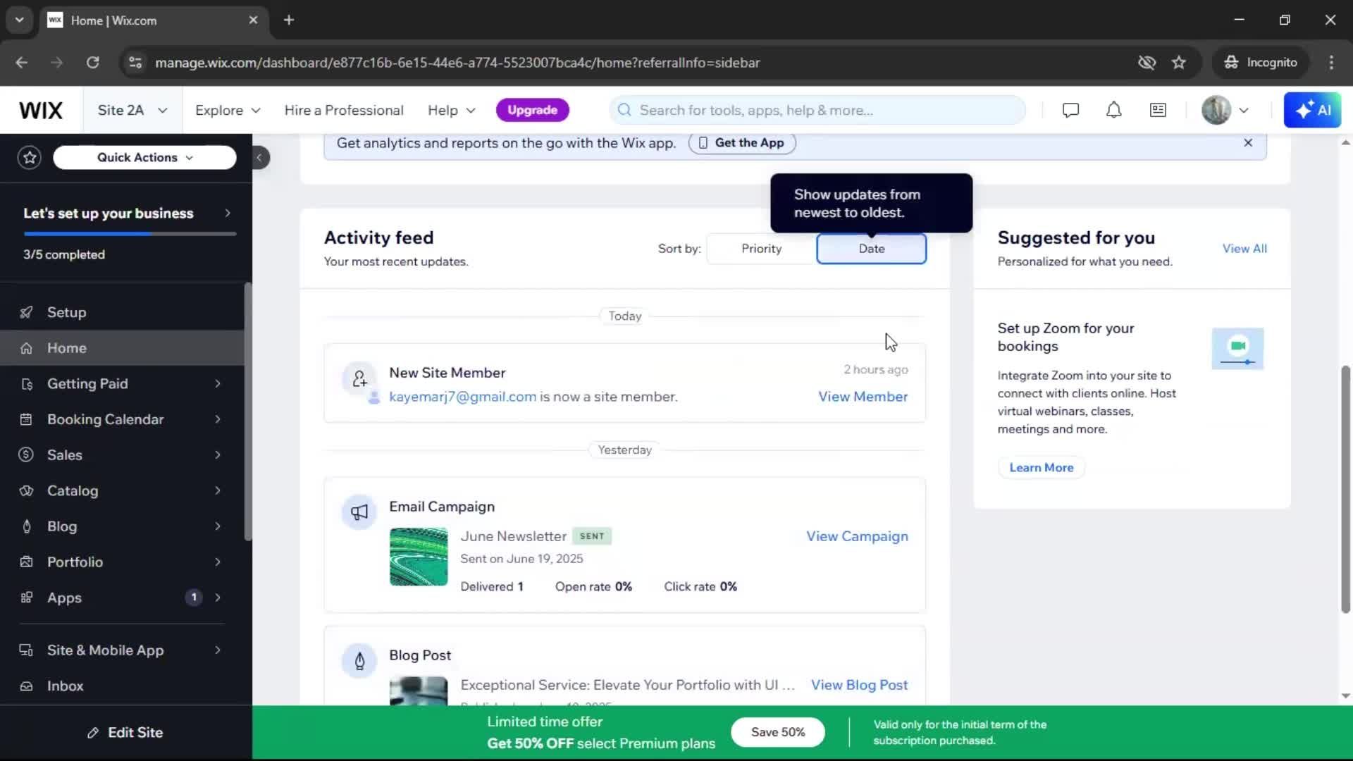 General browsing screenshot