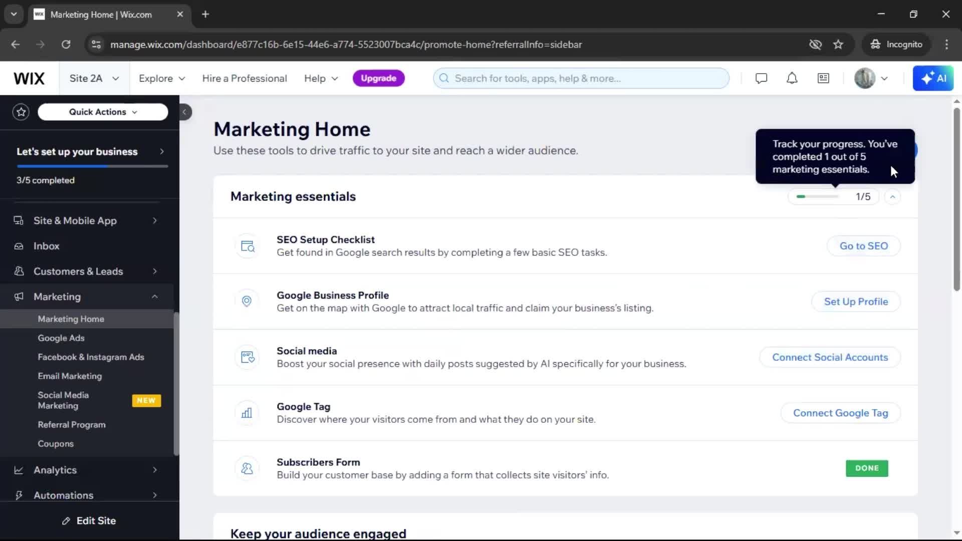 General browsing screenshot