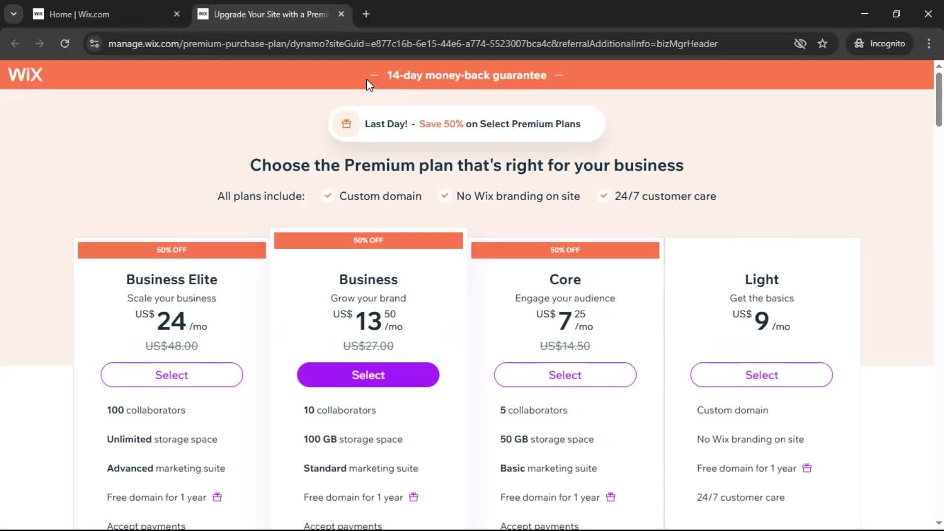 General browsing screenshot