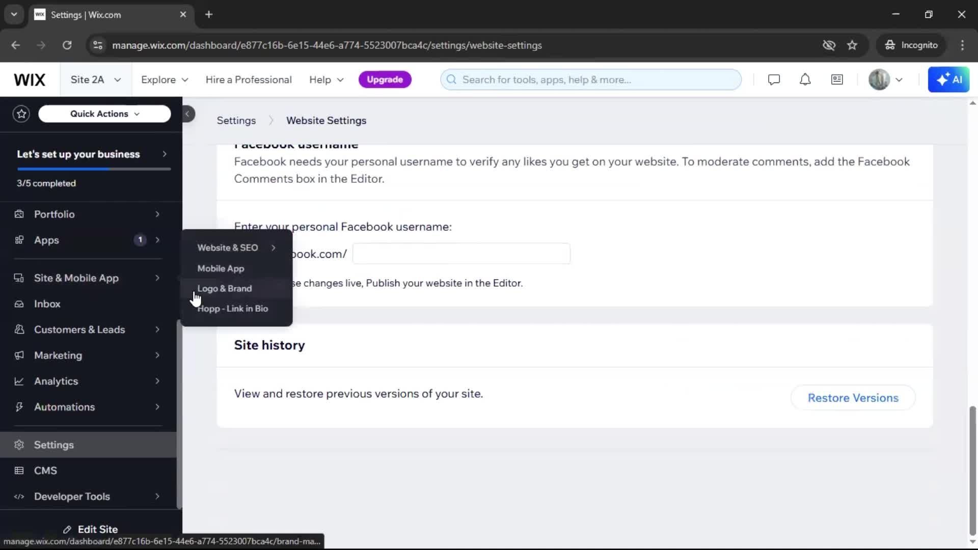 General browsing screenshot
