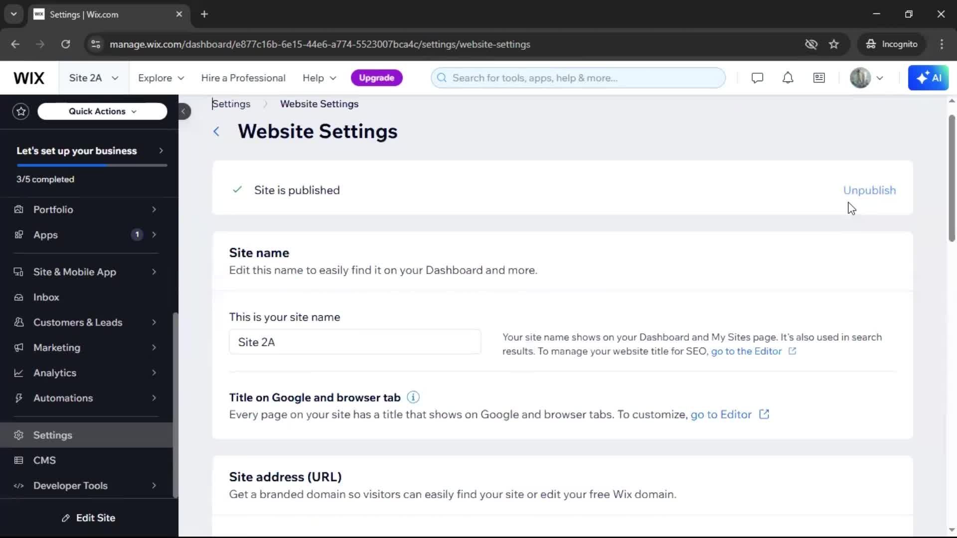 General browsing screenshot