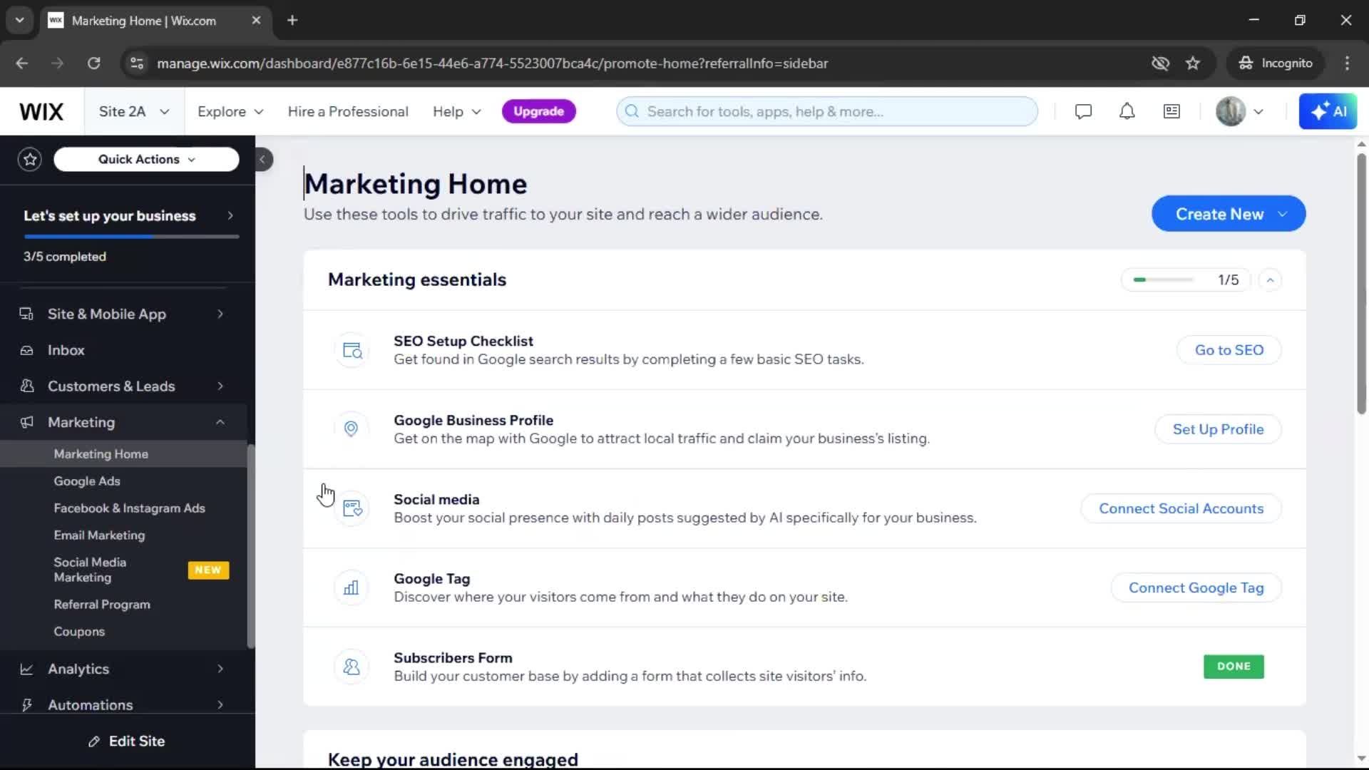 General browsing screenshot