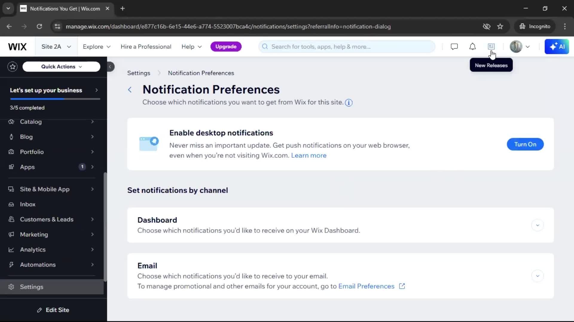 General browsing screenshot