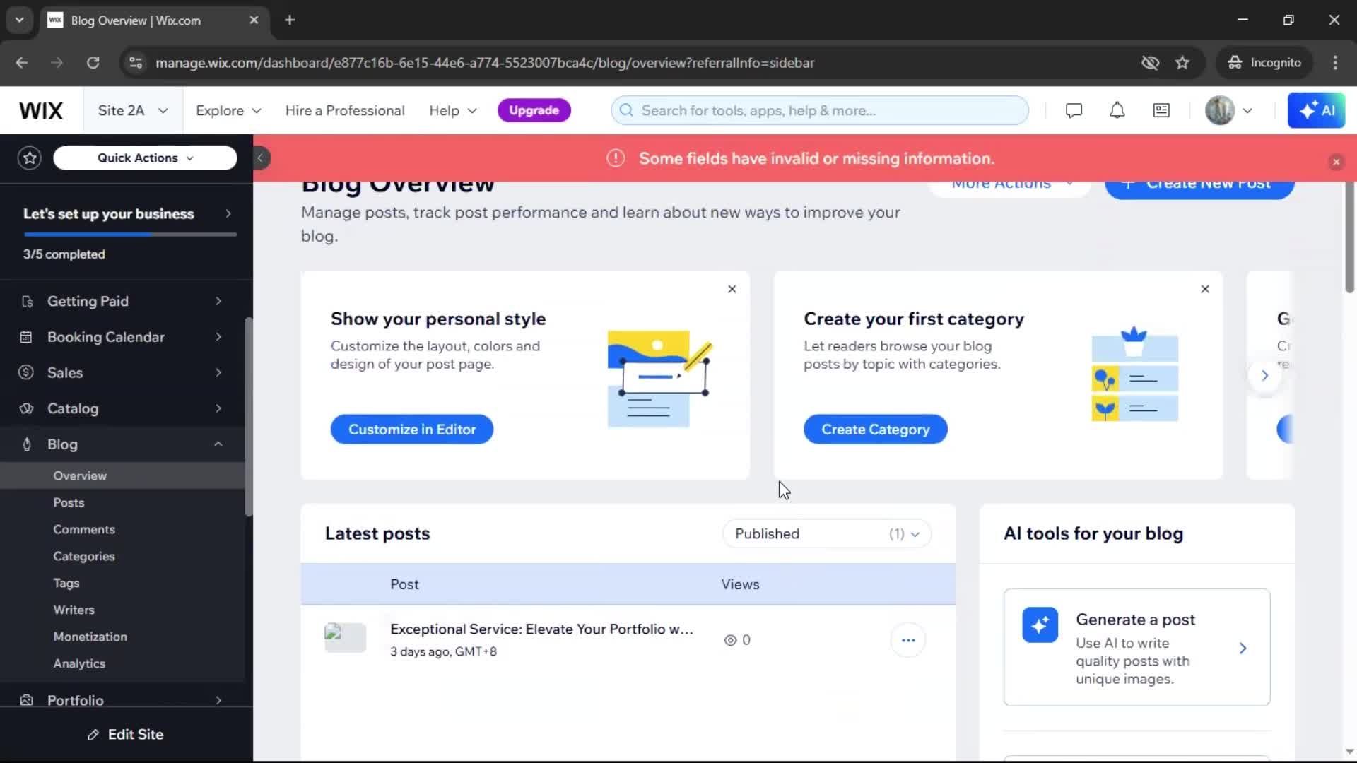 General browsing screenshot