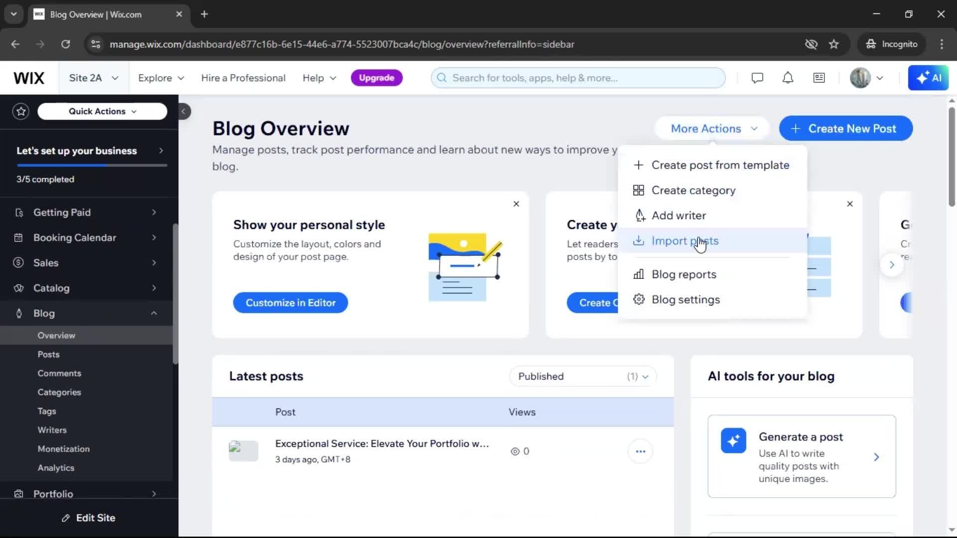 General browsing screenshot