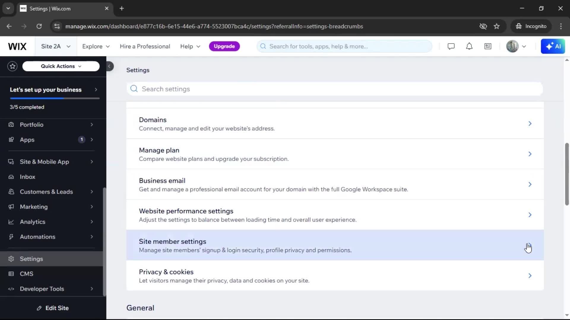 General browsing screenshot