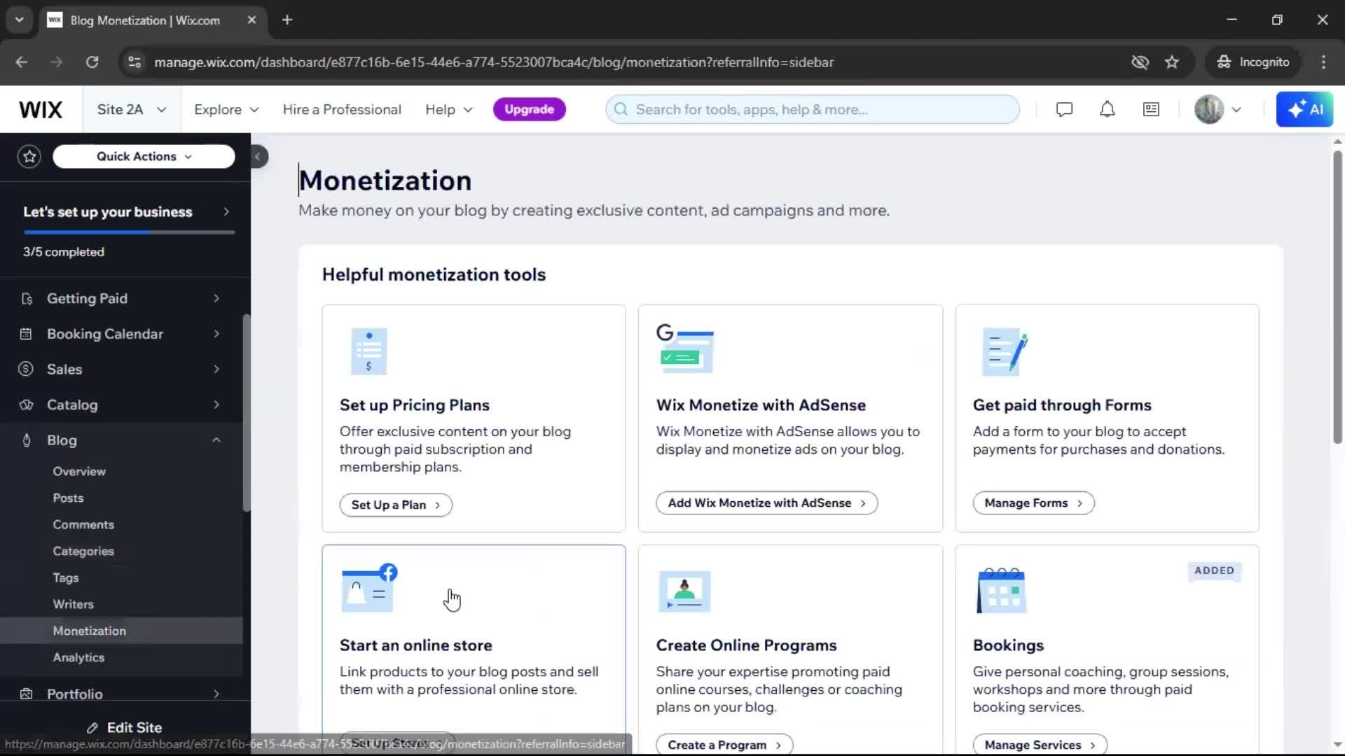 General browsing screenshot