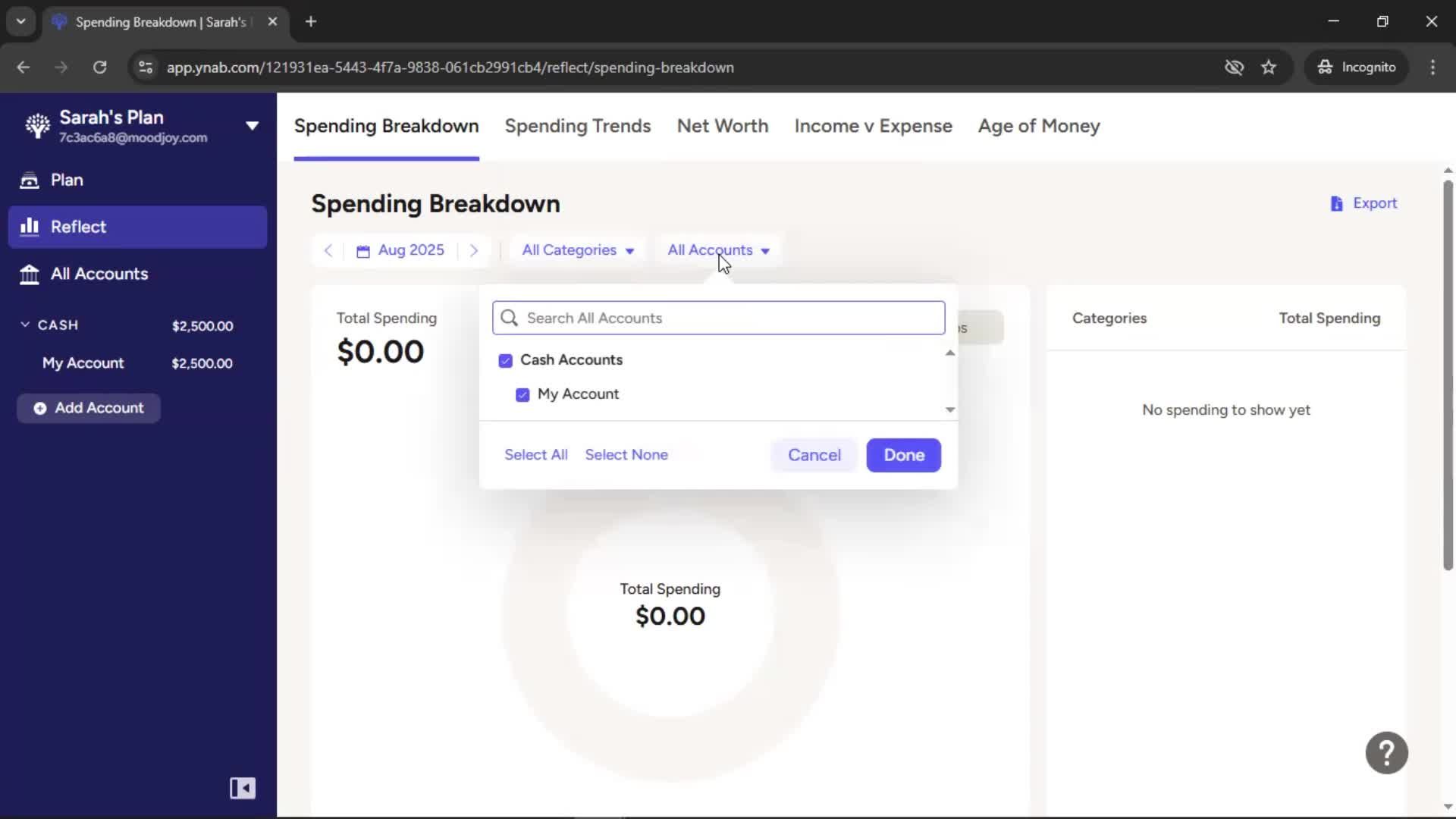 General browsing screenshot