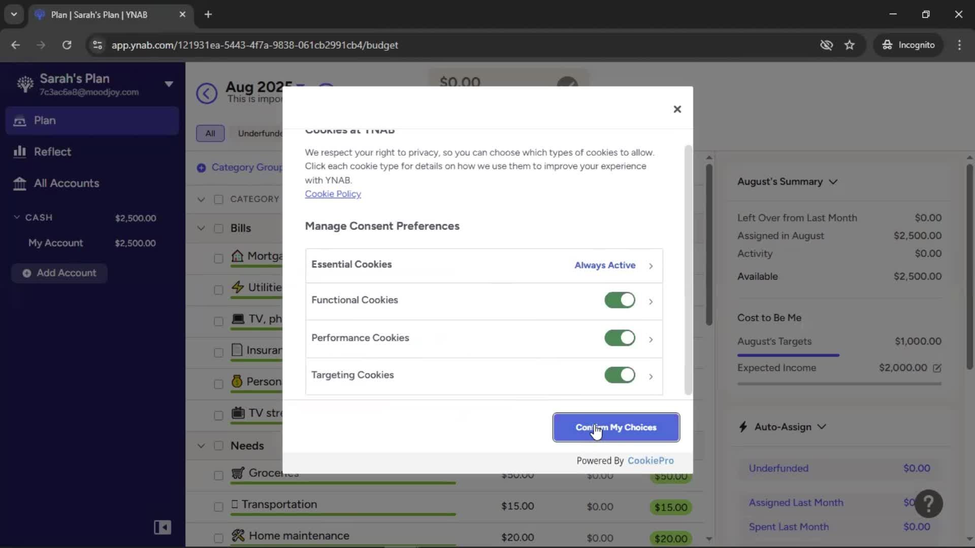 General browsing screenshot