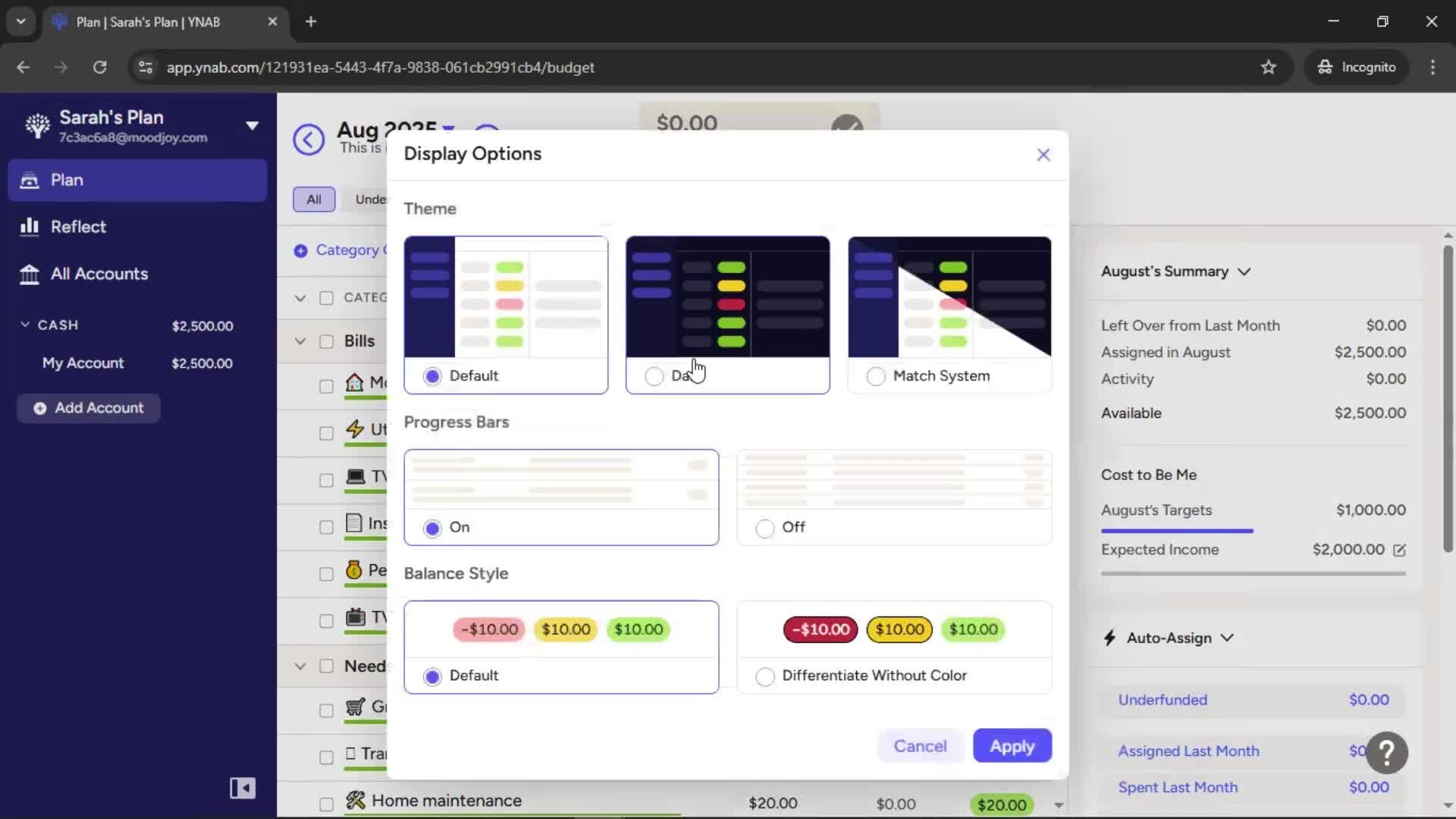 General browsing screenshot