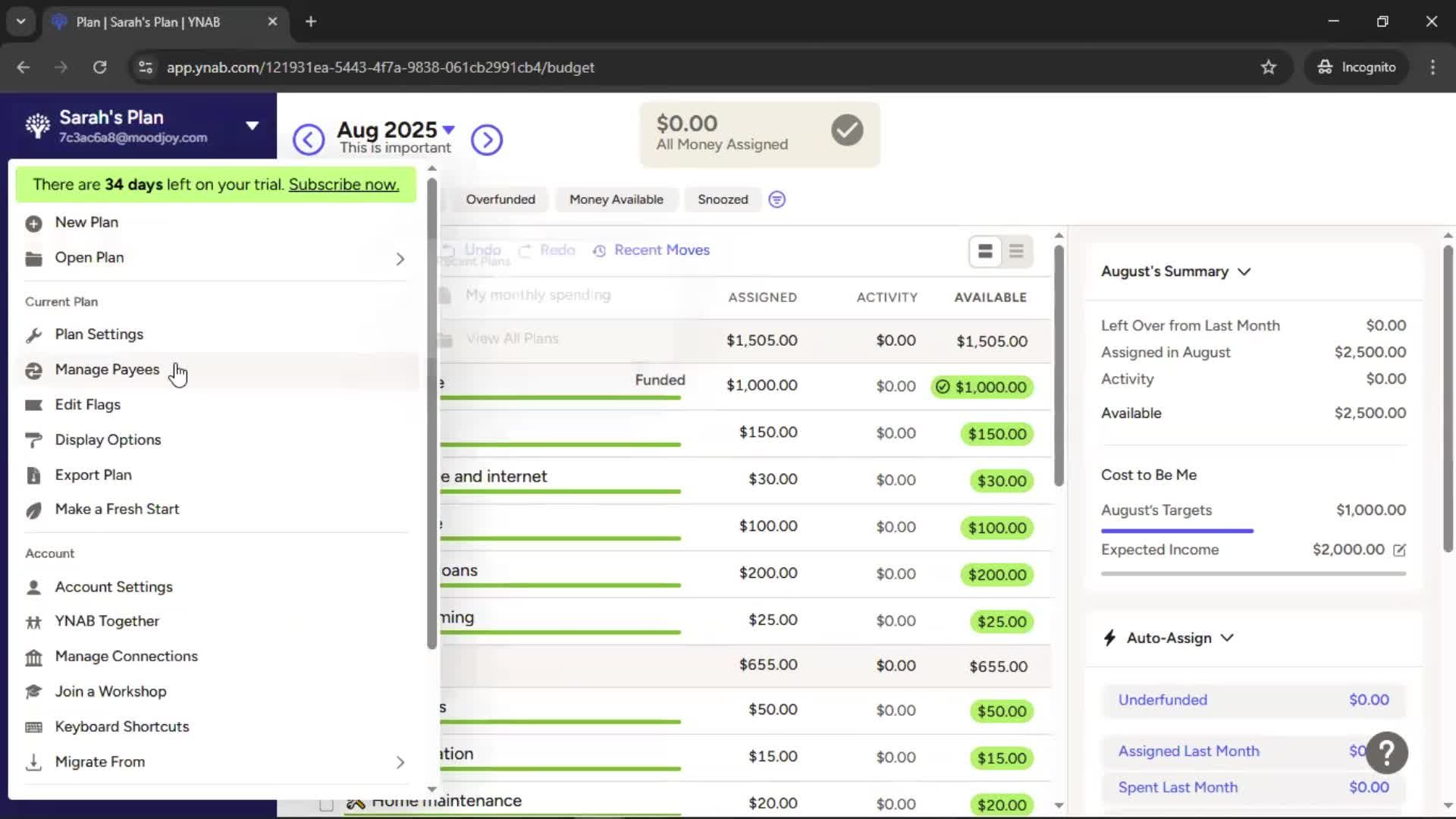 General browsing screenshot
