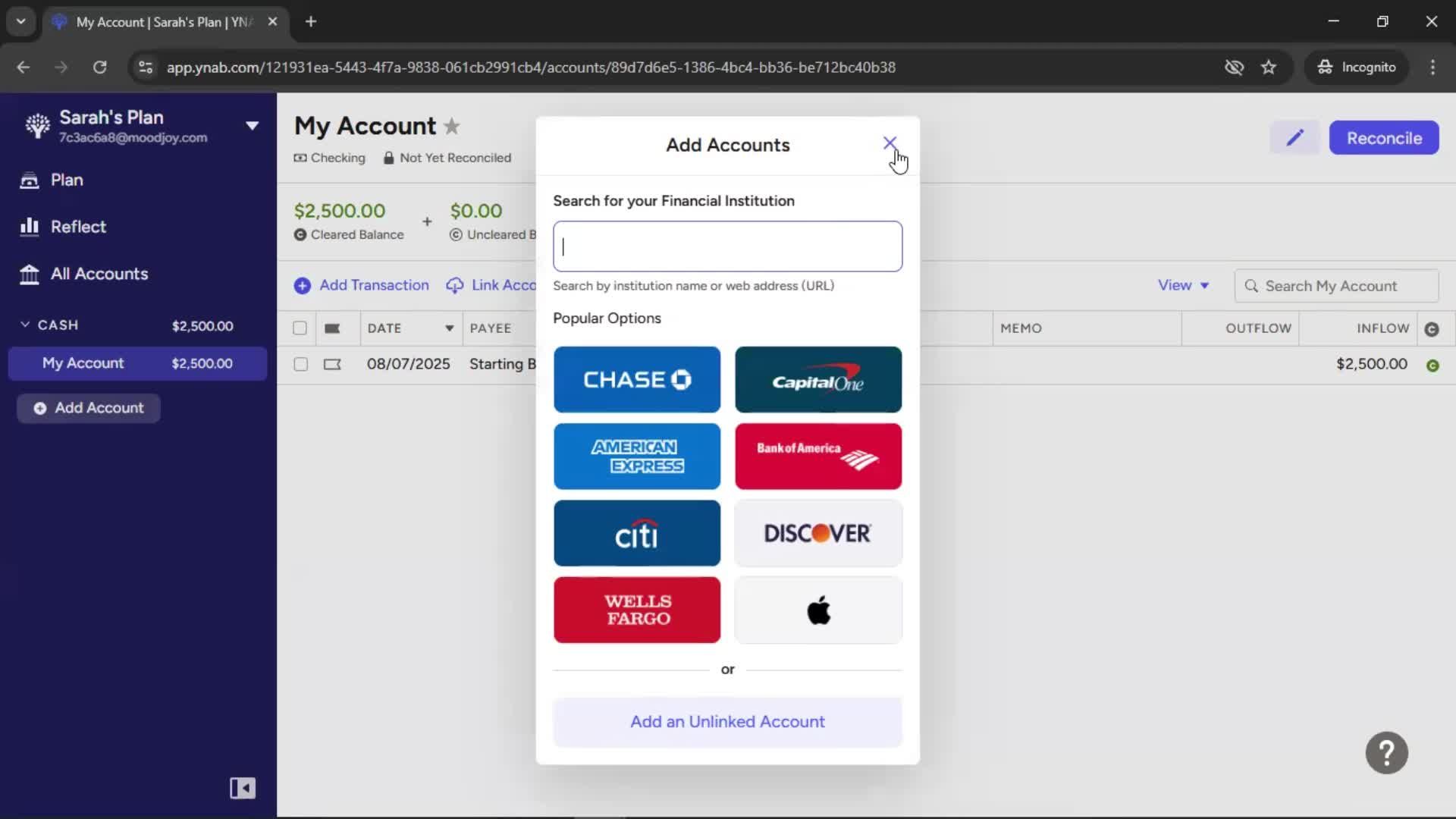 General browsing screenshot