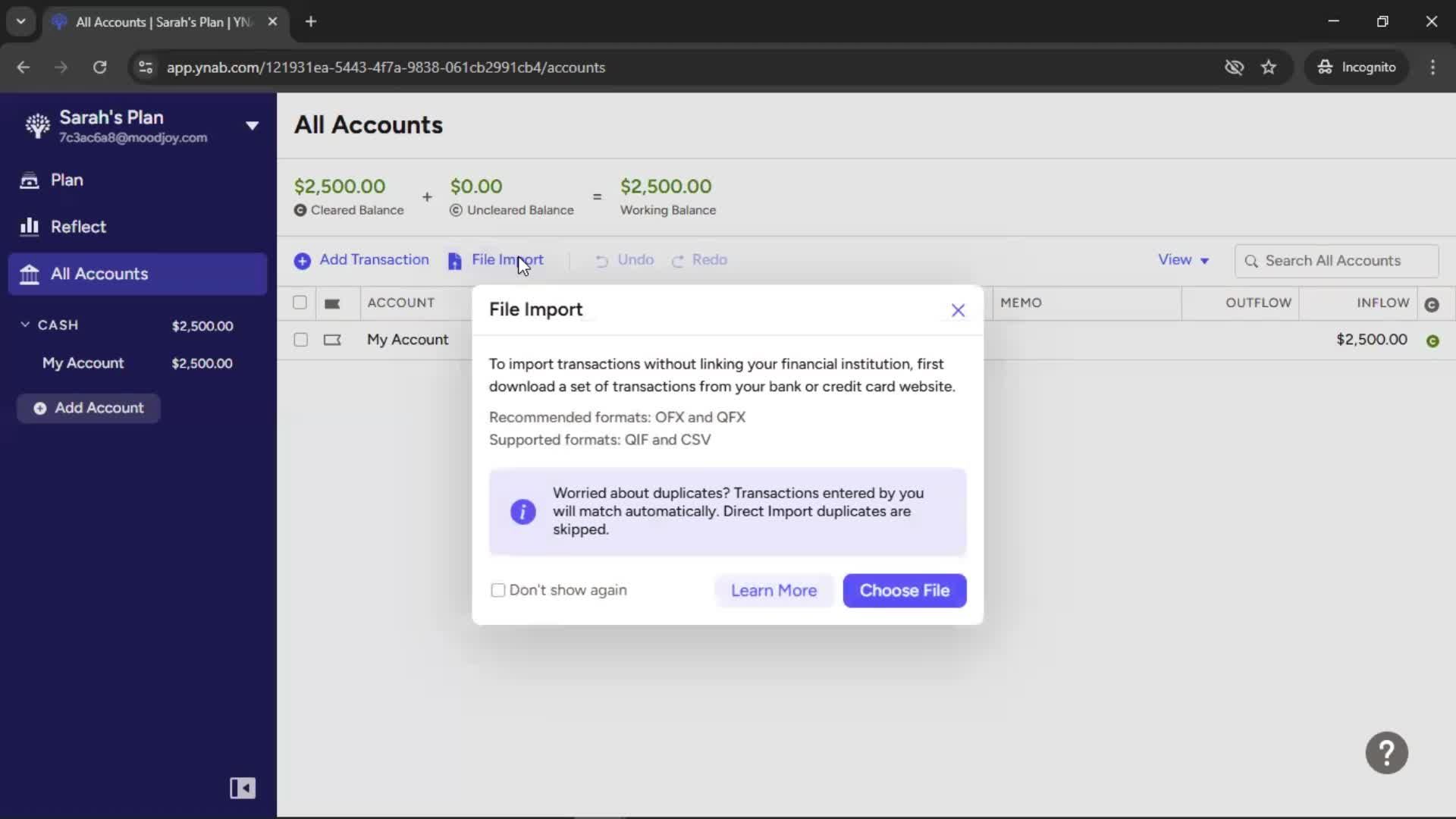 General browsing screenshot