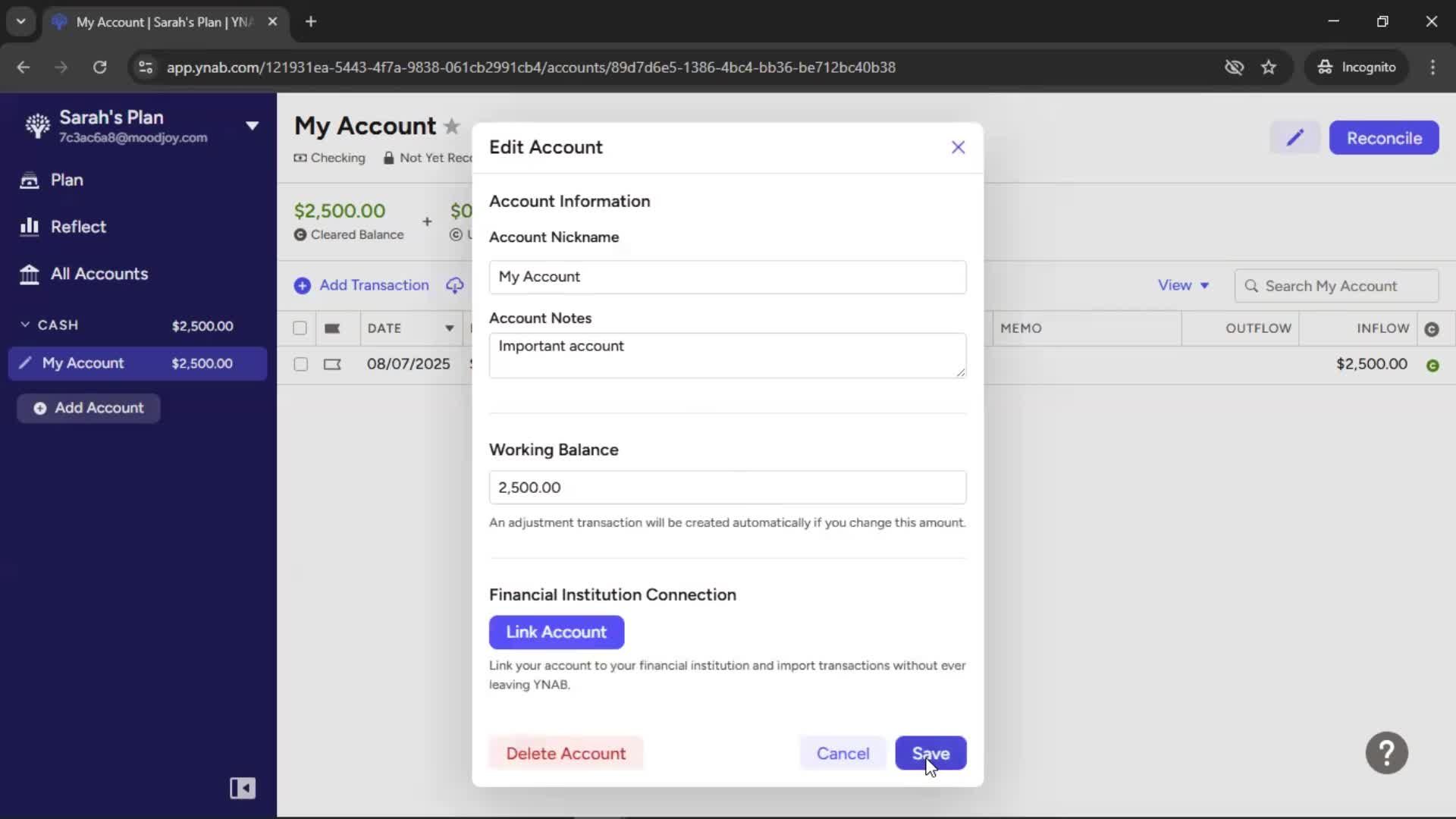 General browsing screenshot